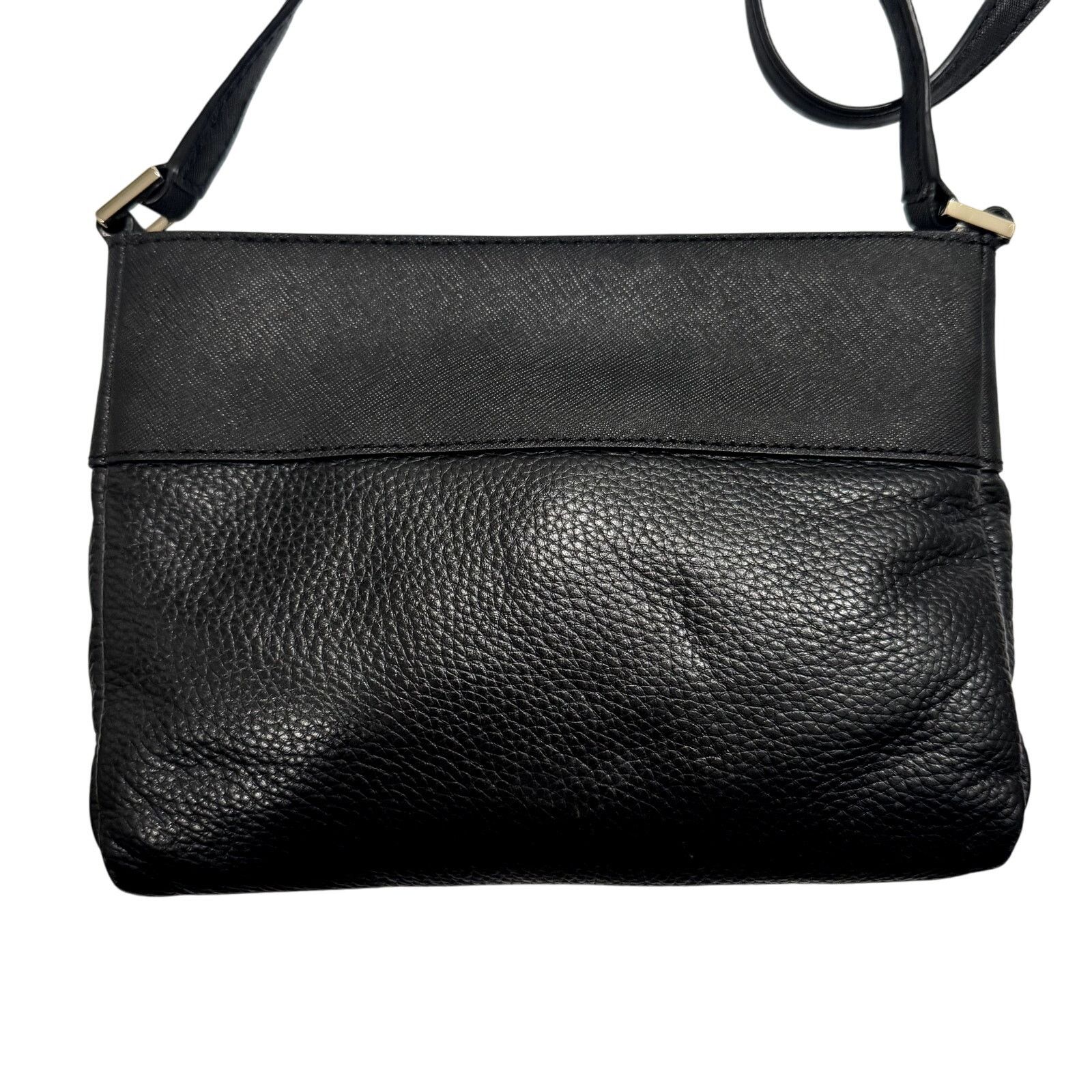 Kate Spade Kate Spade Leather Contrast Crossbody Purse in Black Size ONE SIZE - 5 Thumbnail