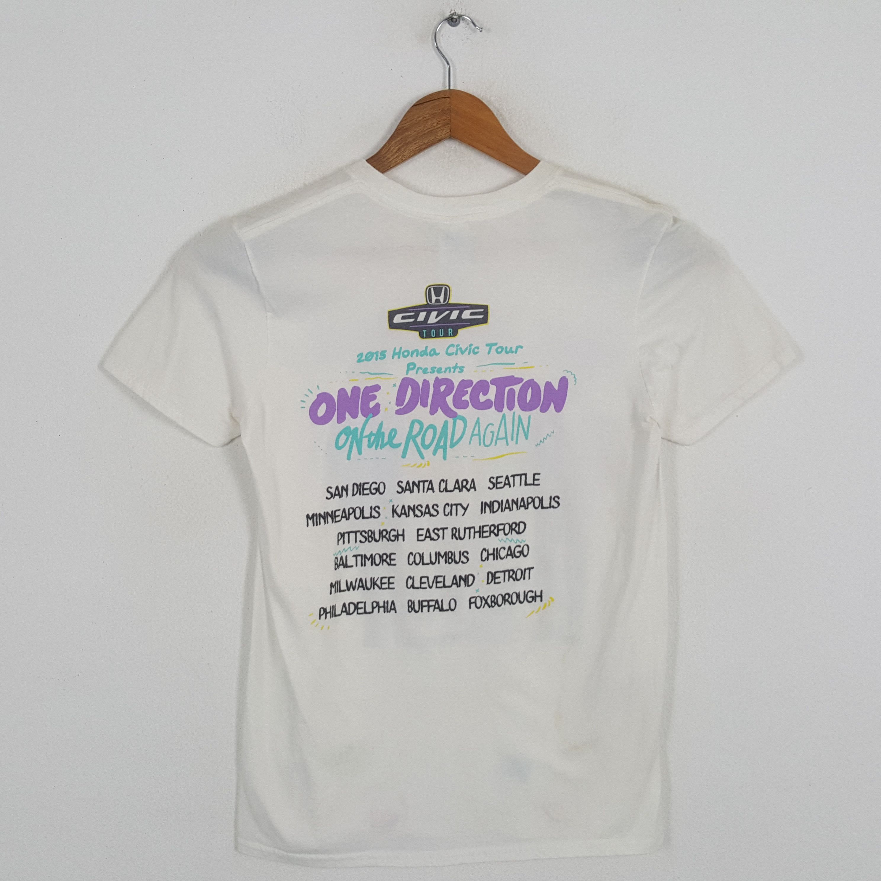 Band Tees × Vintage Vintage ONE DIRECTION HONDA CIVIC TOUR 2015 T-Shirts Size US M / EU 48-50 / 2 - 3 Thumbnail
