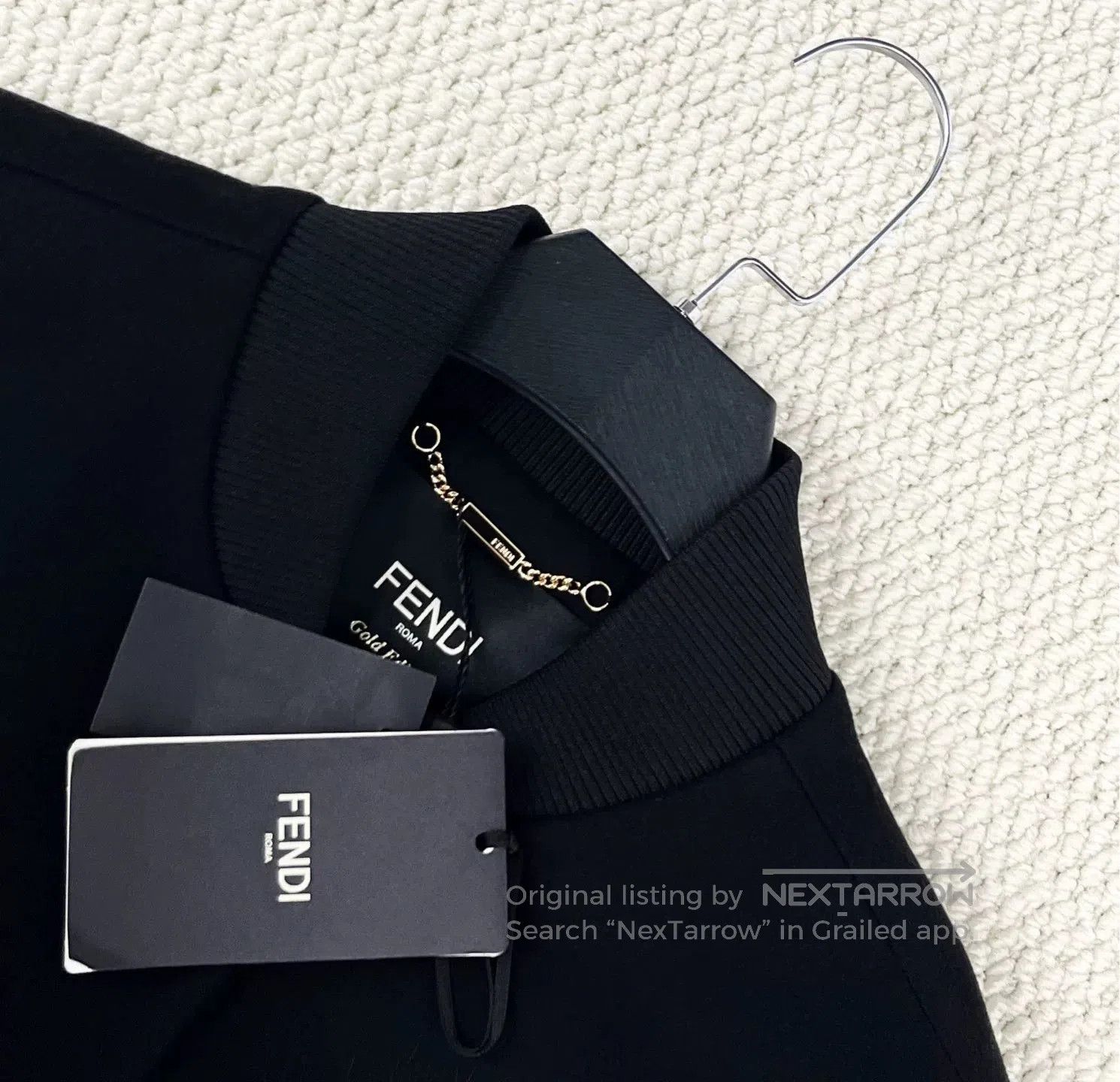 Fendi Fendi Black Monster Wool Blend Bomber Jacket. Size US S / EU 44-46 / 1 - 3 Thumbnail