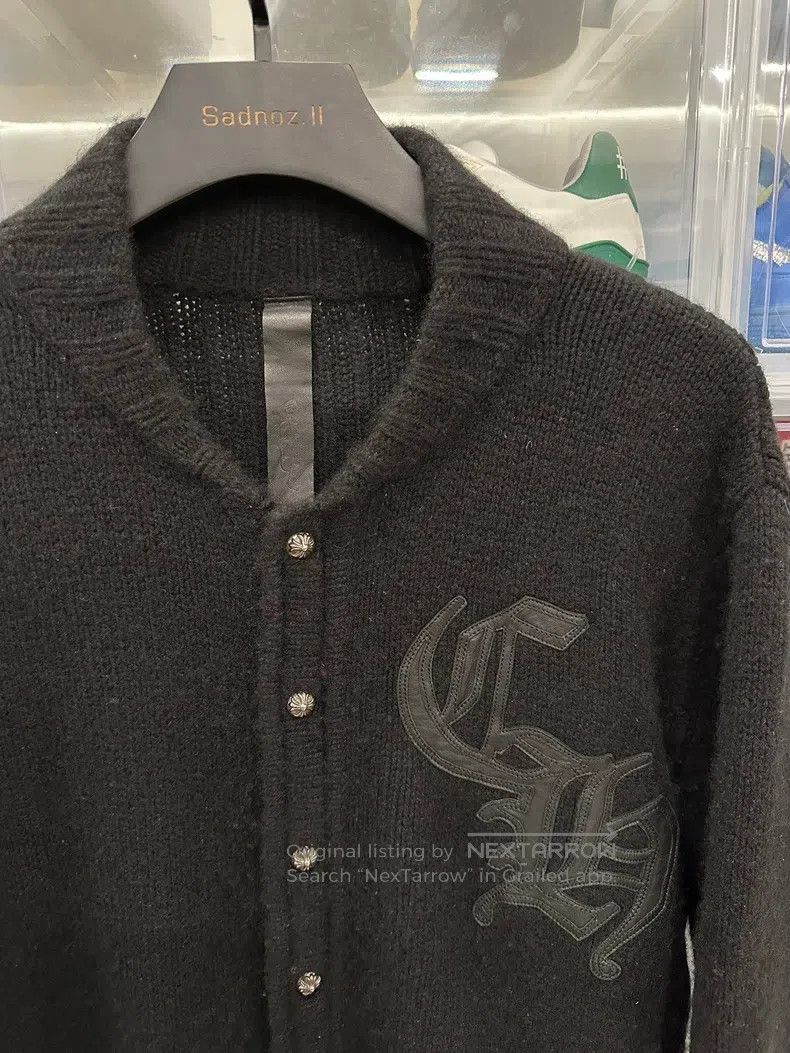 Chrome Hearts CHROME HEARTS Size L Sanskrit cashmere cardigan with leathe Size US L / EU 52-54 / 3 - 4 Thumbnail