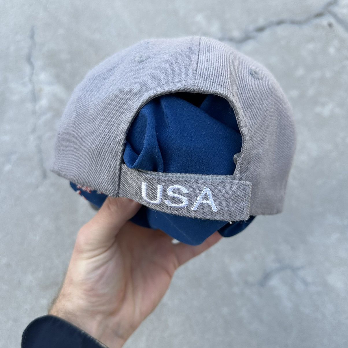 If Six Was Nine × Japanese Brand Vintage Japanese Style Cap USA American Eagle Hat Y2K 00s Size ONE SIZE - 4 Thumbnail