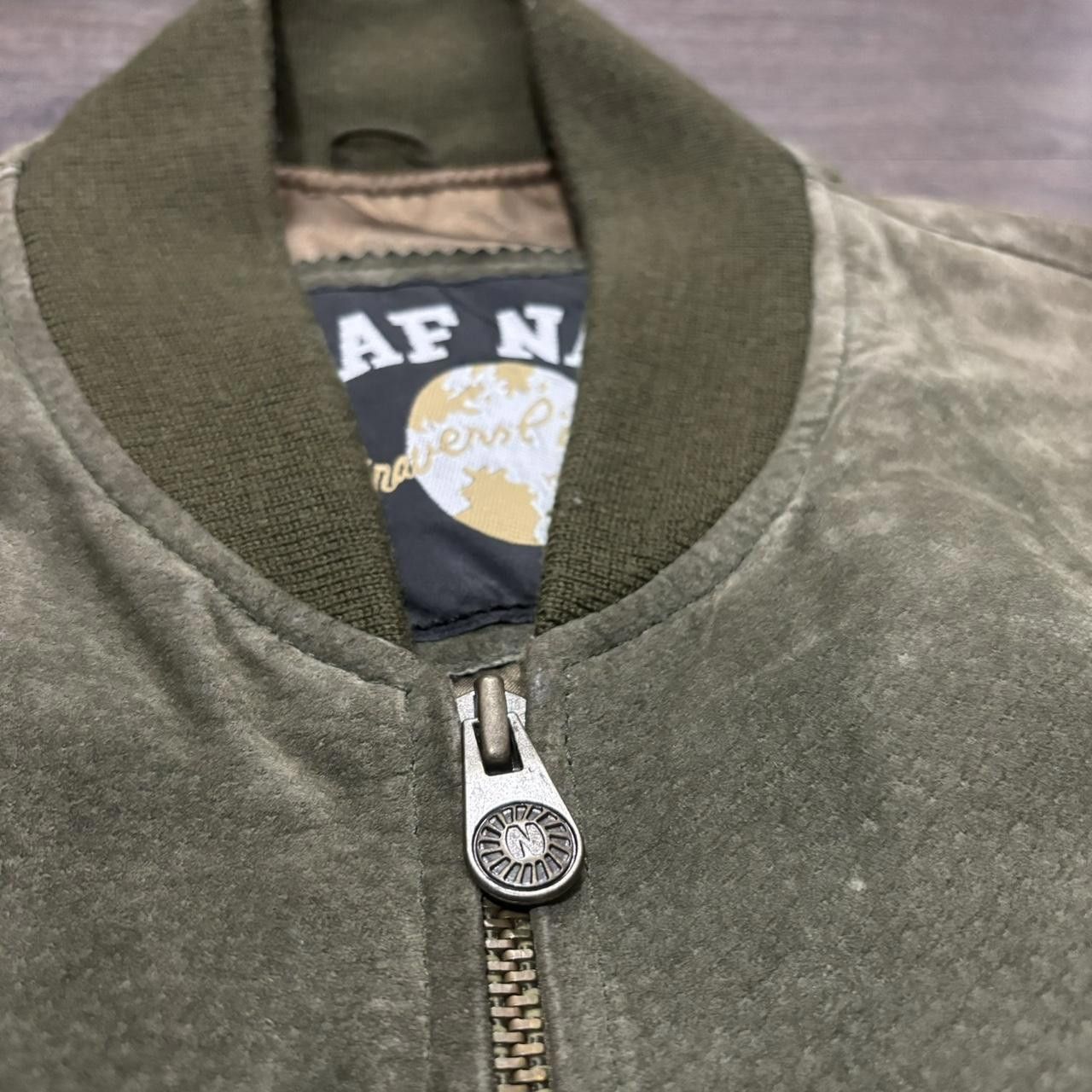 Designer Vintage Asnn Naf Naf Team Suede Jacket 90s XL Size US XL / EU 56 / 4 - 6 Thumbnail