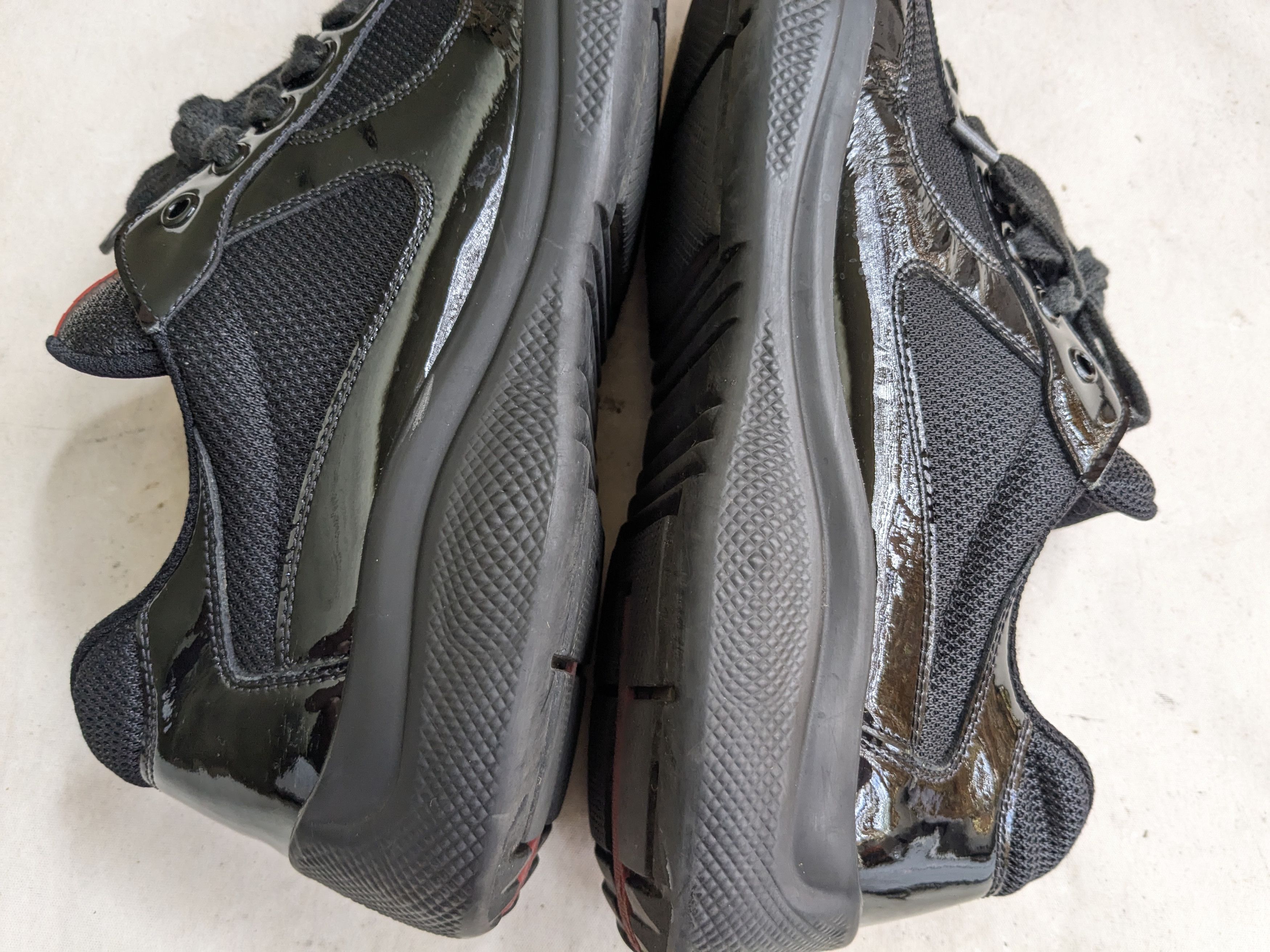 Prada Prada America's Cup Sneakers Black Patent Red 9.5 Size US 9.5 / EU 42-43 - 6 Thumbnail