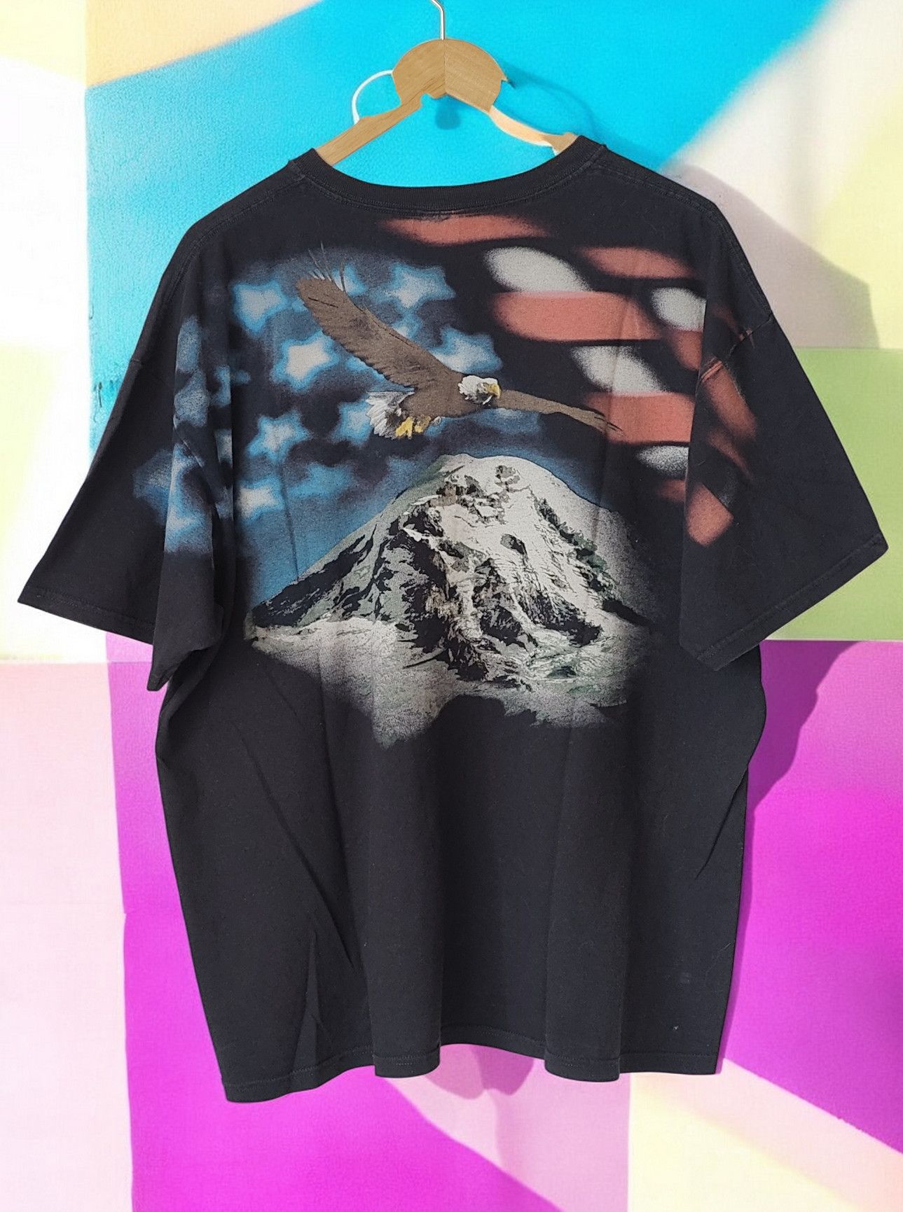 Liquid Blue Vintage Liquid Blue USA Eagle AOP Full Print VTG Tshirt RARE Size US XL / EU 56 / 4 - 2 Thumbnail