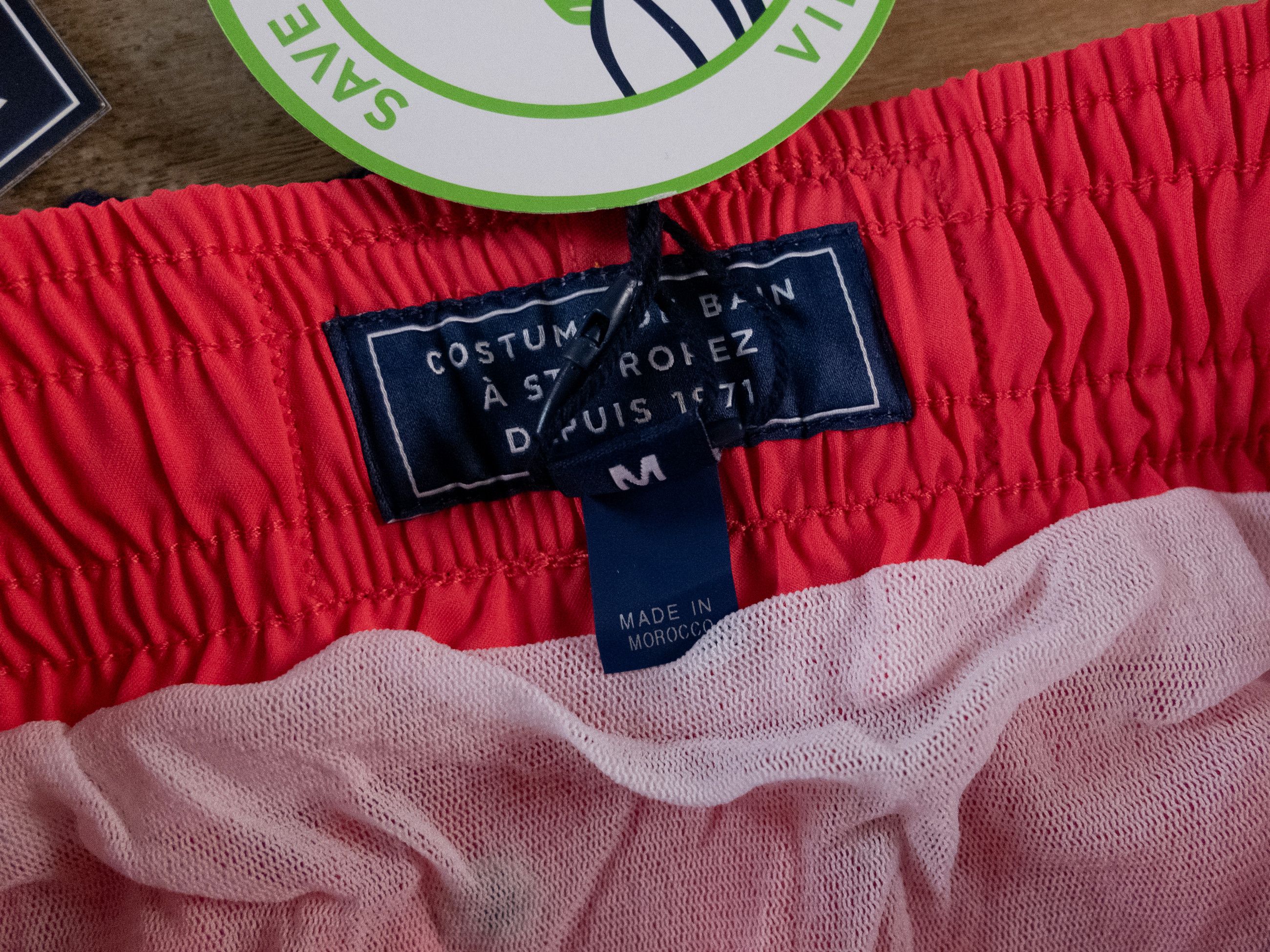 Vilebrequin VILEBREQUIN Massala solid pink fitted stretch swim shorts Size US 32 / EU 48 - 8 Thumbnail
