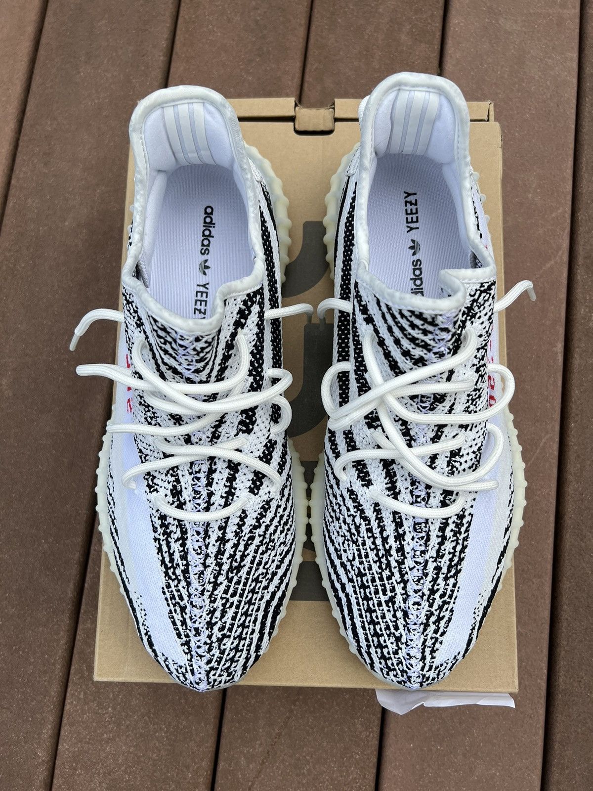 Adidas Yeezy 350 v2 zebra worn once Size US 14 / EU 47 - 4 Thumbnail