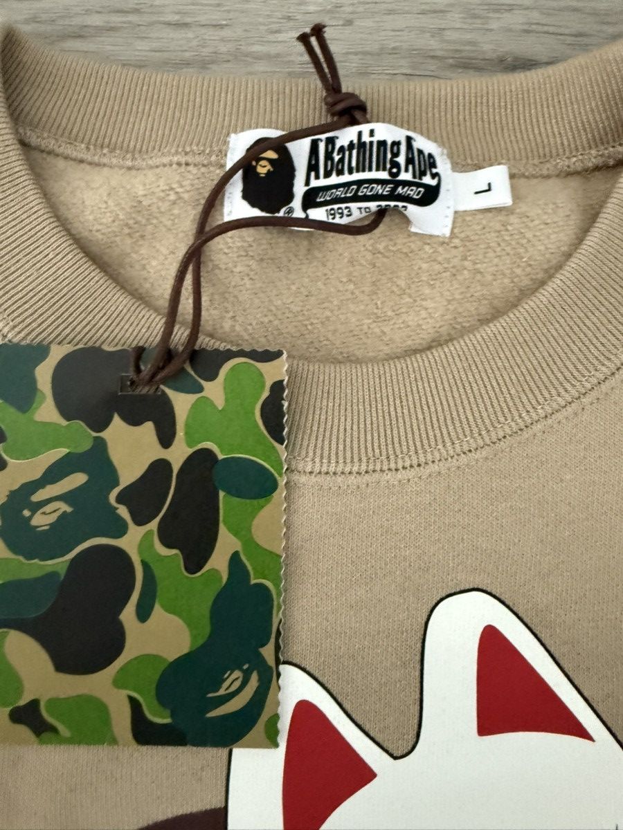 Bape Bape Japan exclusive crewneck Size US L / EU 52-54 / 3 - 2 Thumbnail