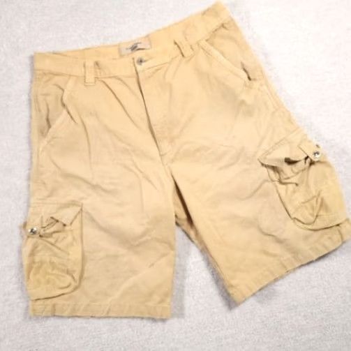 Wrangler VINTAGE Wrangler Jeans Co Cargo Corduroy Trim Shorts Mens 36 Khaki Size US 36 / EU 52 - 2 Thumbnail