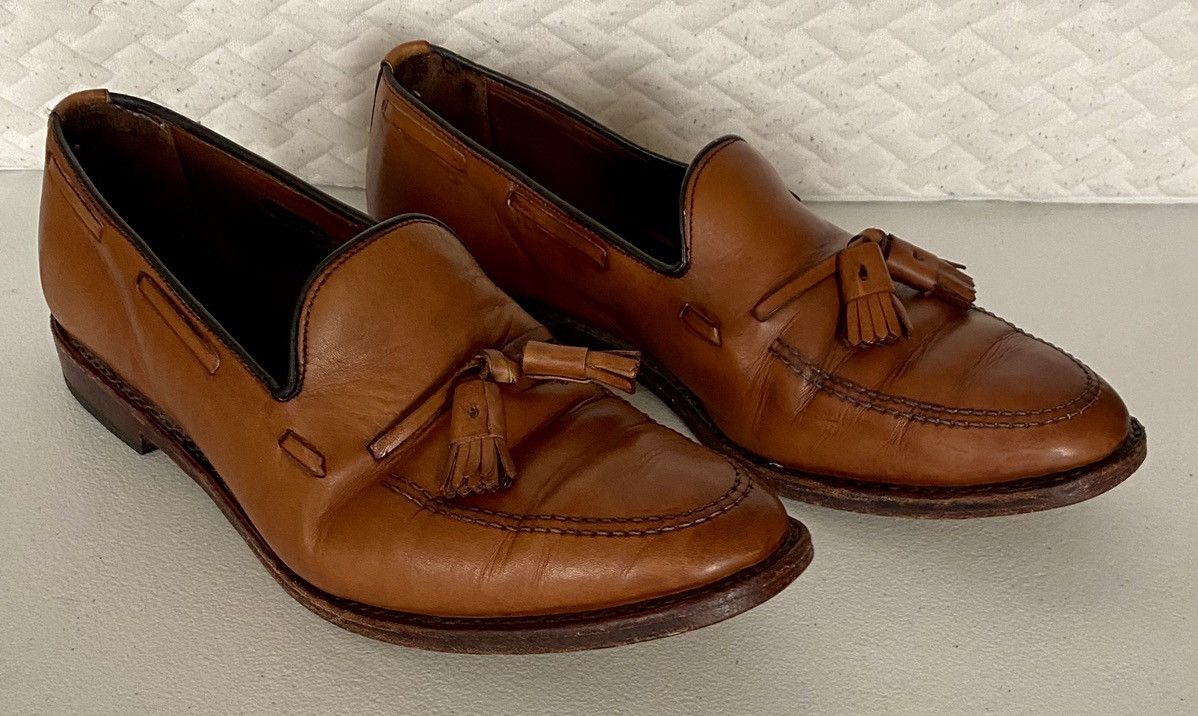 Allen Edmonds AE 🇺🇸 tobacco leather Grayson tasseled vamp 9.5 E Made in USA Size US 9.5 / EU 42-43 - 7 Thumbnail