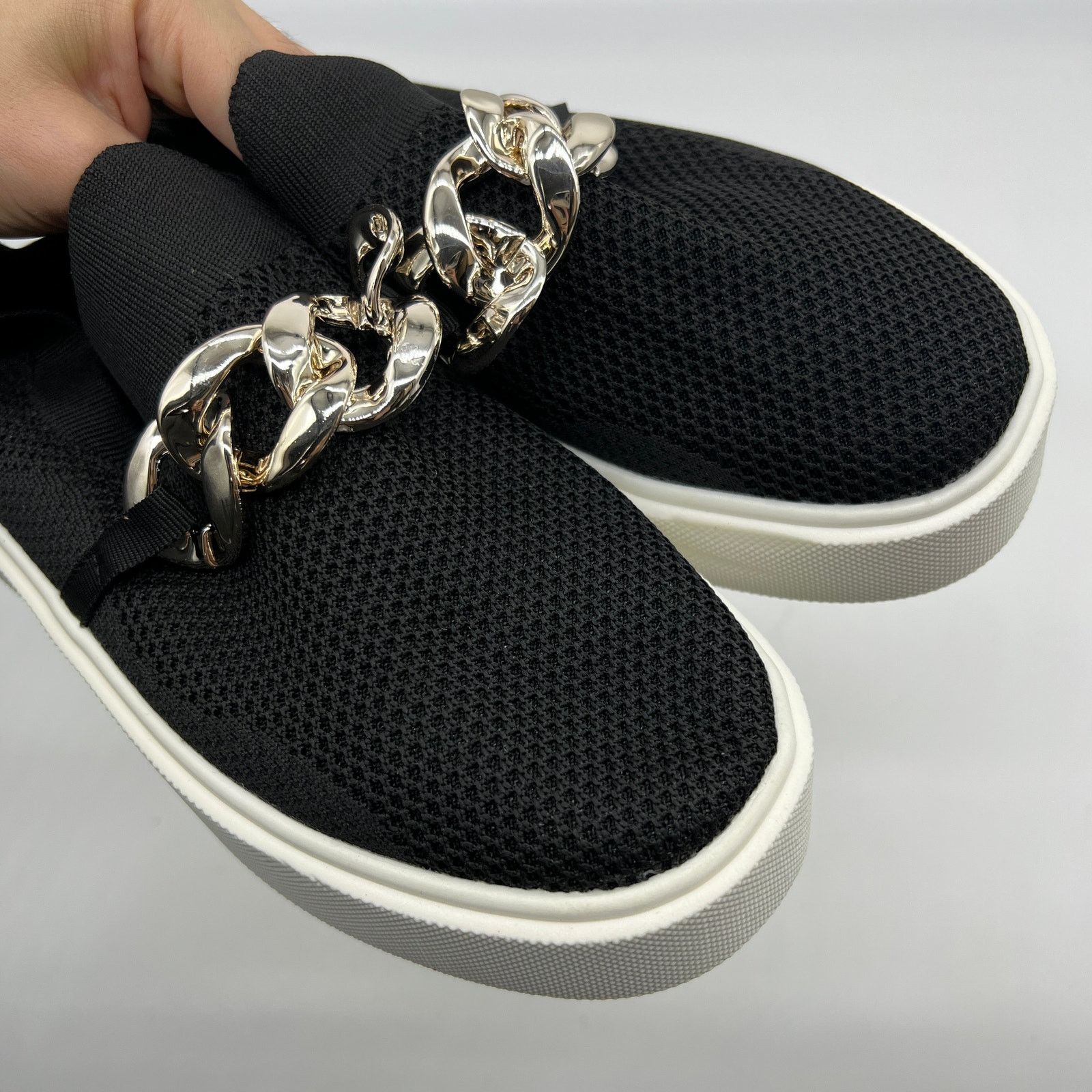 Other Sneakers Trendy Mesh Loafers Breathable Slip on Shoes Black Size US 8 / IT 38 - 11 Thumbnail