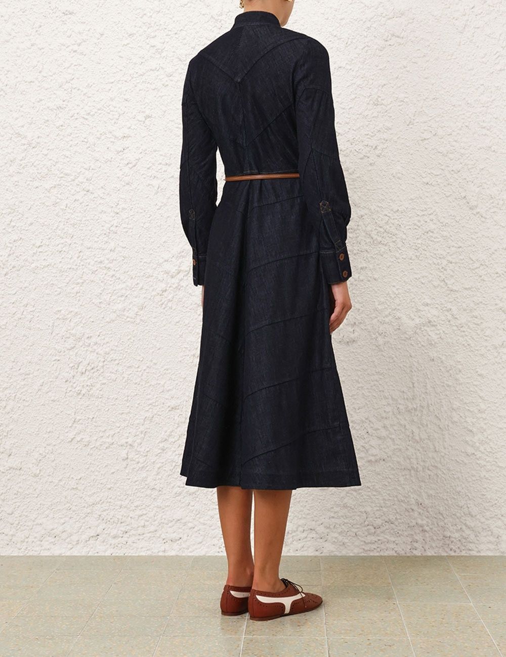Zimmermann oc11z1025 Acacia Denim Shirt Dress in Blue Size M / US 6-8 / IT 42-44 - 4 Thumbnail