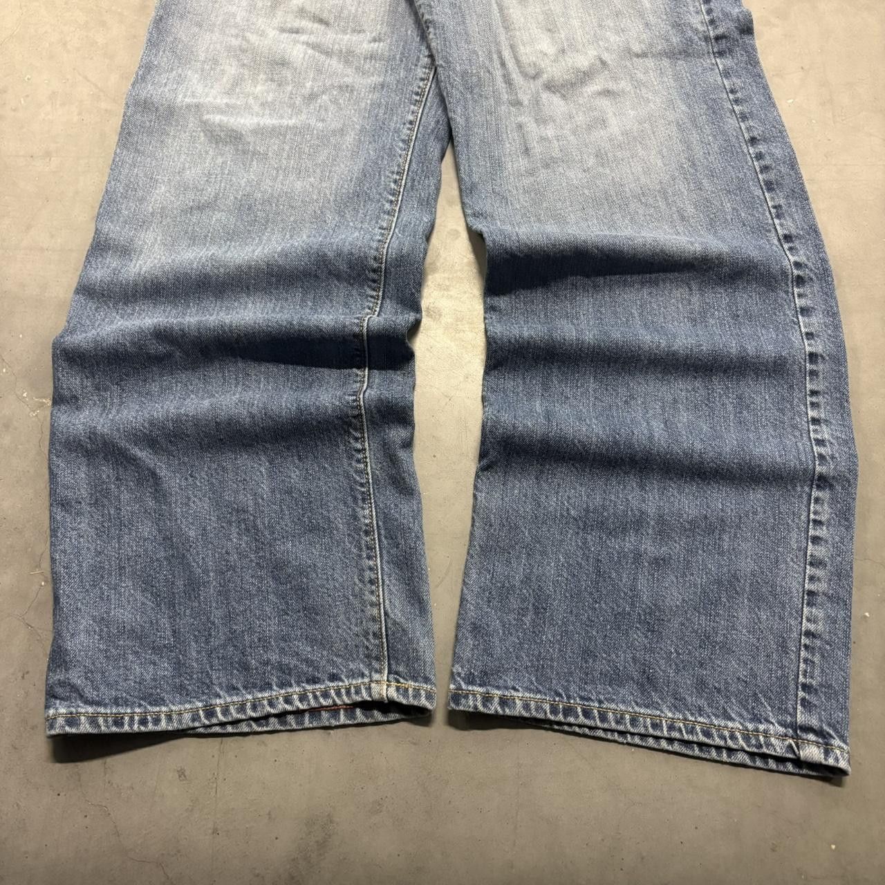 Old Navy Crazy Vintage Y2K/2000s Super Baggy Wideleg Old Navy Medium Blue Wash Denim Jeans! Size US 34 / EU 50 - 4 Thumbnail