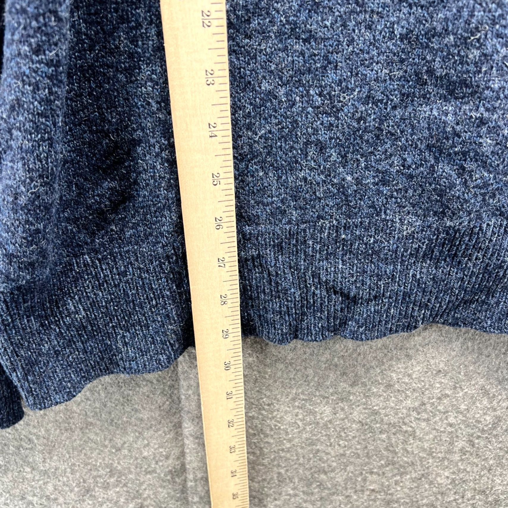 J.Crew VINTAGE J.CREW Sweater Men XLT Blue V Neck Fleece Pullover Wool Relaxed Size US XL / EU 56 / 4 - 5 Thumbnail