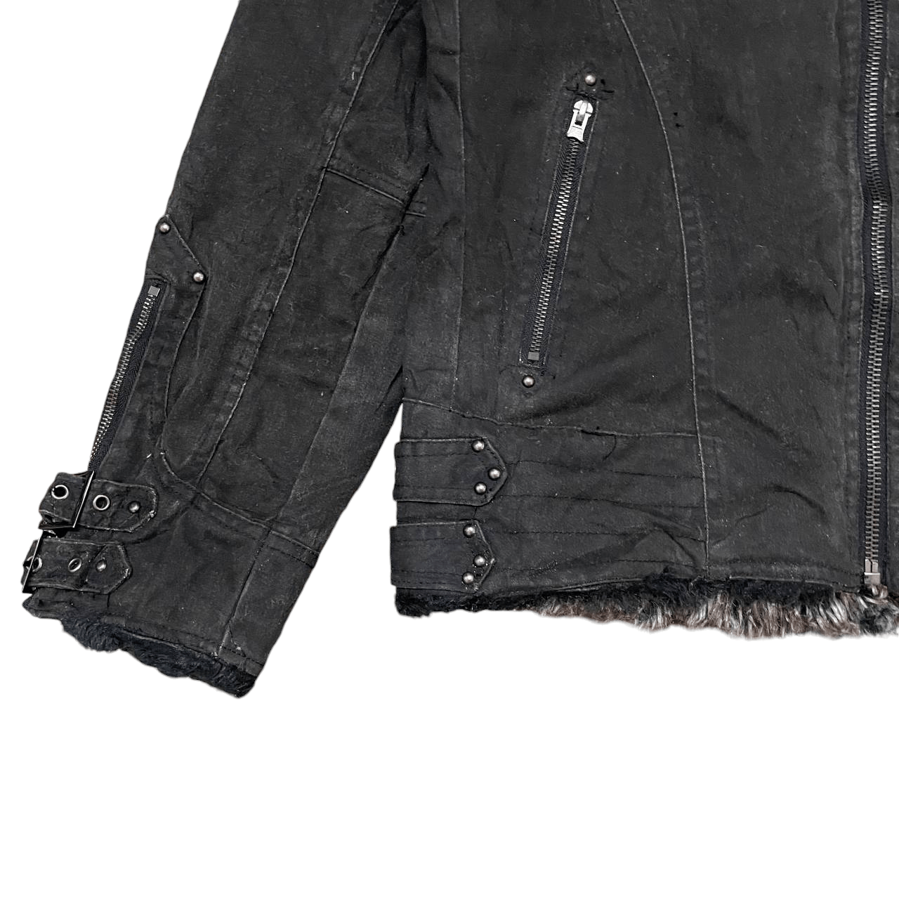 In The Attic In The Attic Fur Jacket Punk Helmut Lang Astro Inspired Size US L / EU 52-54 / 3 - 3 Thumbnail