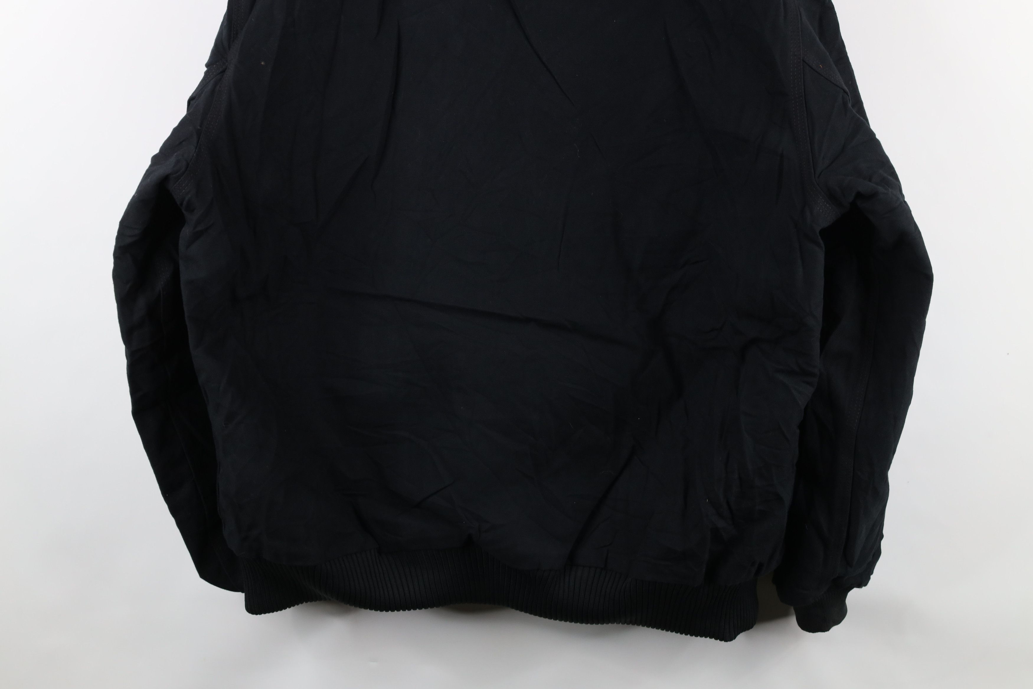 Carhartt × Vintage Vintage Carhartt Spell Out Quilted Hooded Jacket Black USA Size US XL / EU 56 / 4 - 13 Thumbnail
