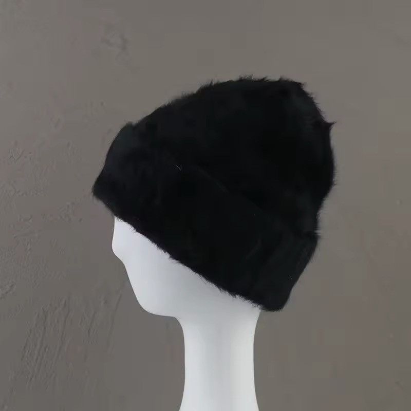 Japanese Brand Trendy Fluffy Fur Beanie Hat Size ONE SIZE - 3 Thumbnail