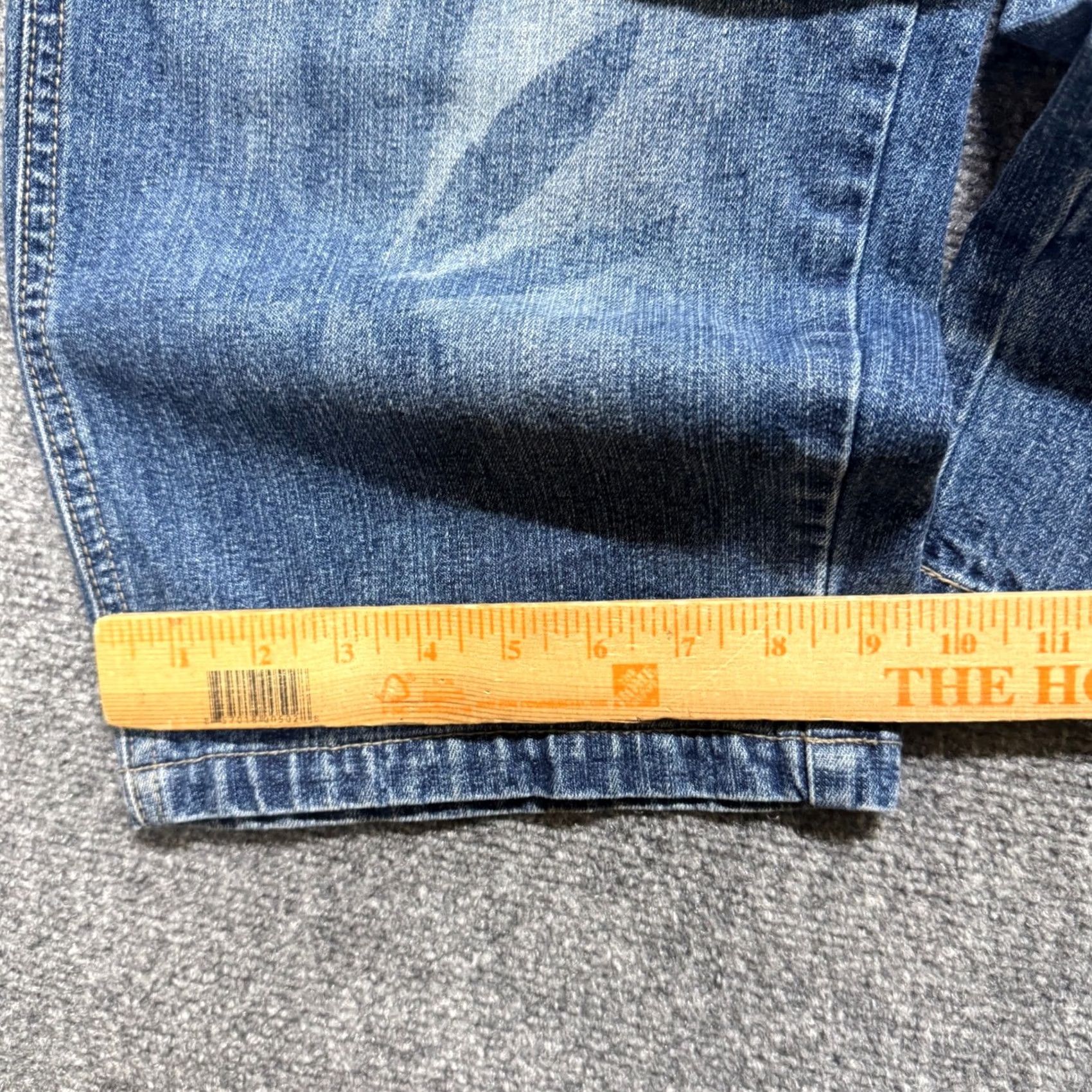 Denime Knobetta Jeans Men 34x30 Light Wash Wide-Leg Denim Blue Graphic Cotton Jeans Mens 34x30 Blue Size US 34 / EU 50 - 7 Thumbnail
