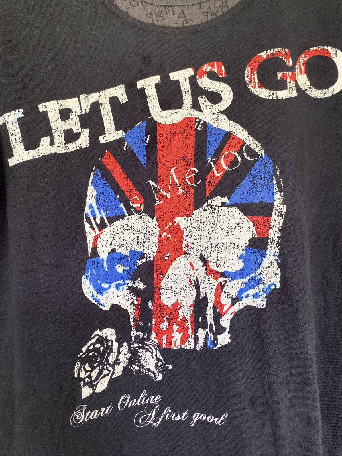 If Six Was Nine 2000s Desio Skull Double Layer T Shirt Size US M / EU 48-50 / 2 - 2 Thumbnail