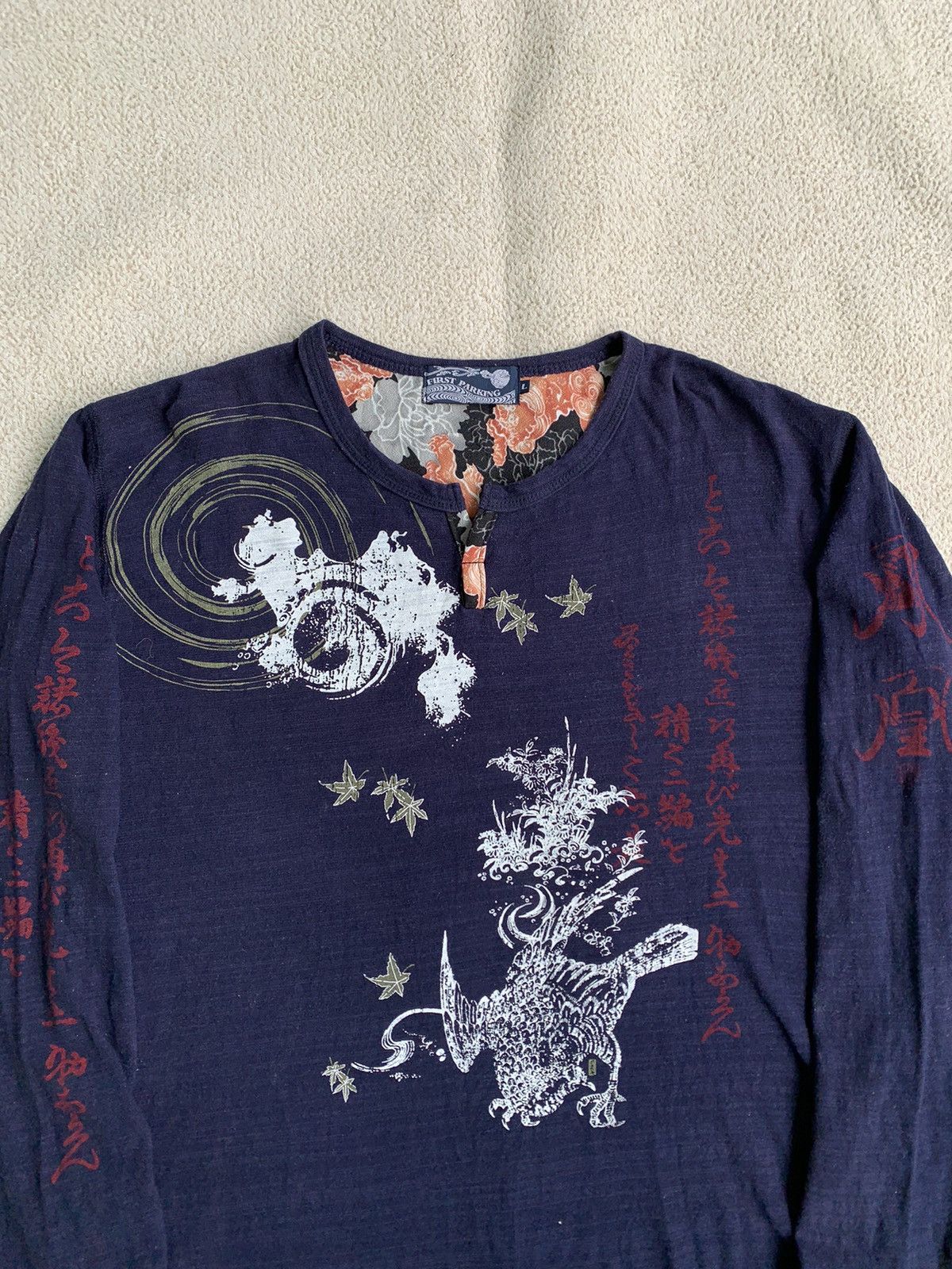 Japanese Brand Japanese First Parking Traditional Bird Sukajan Long sleeve Size US L / EU 52-54 / 3 - 3 Thumbnail