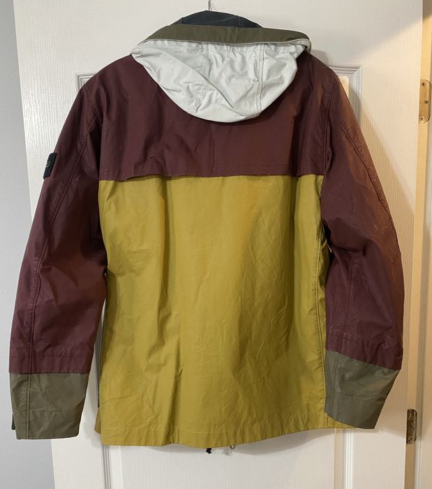 Stone Island Tela Placcata Bicolore Colorblock Parka Jacket XL ...