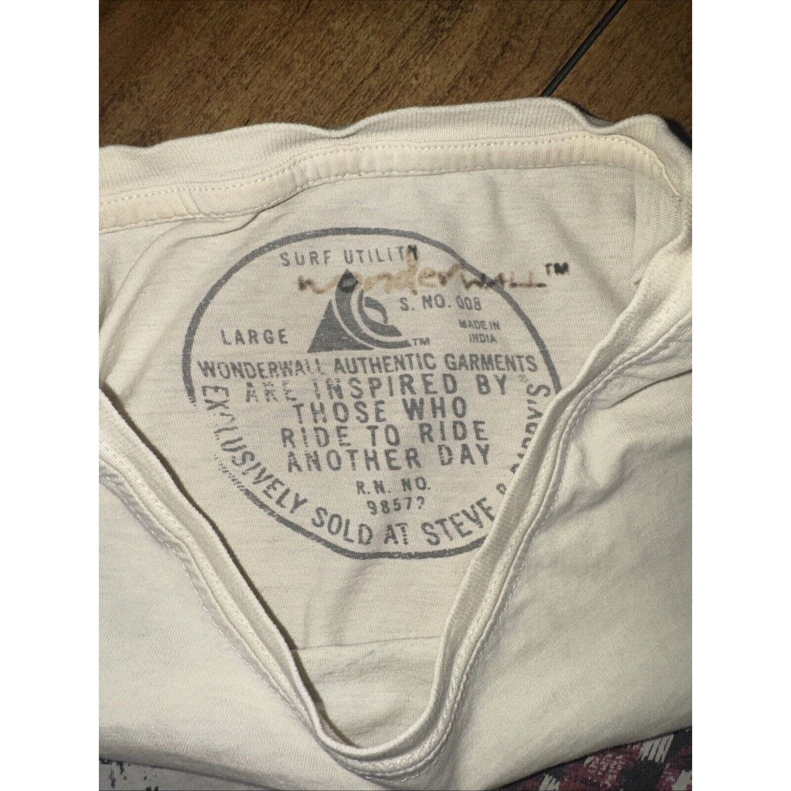 Vintage Wonder Wall Surf Utility T-Shirt Tan Large 21x26 Size US L / EU 52-54 / 3 - 4 Thumbnail