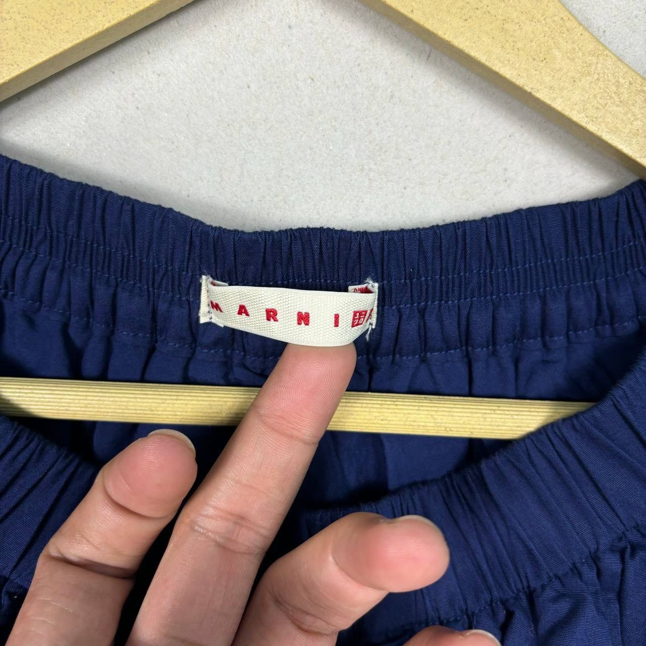 Marni × Uniqlo Marni x Uniqlo 2022 Balloon Skirt Navy Blue Size M Size 28" / US 6 / IT 42 - 5 Thumbnail