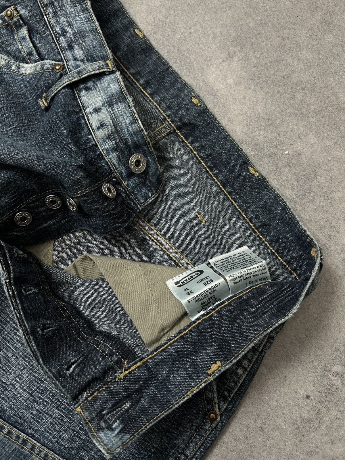 G-Star Vintage G-star Raw Elwood y2k distressed jeans 32/34 Size US 32 / EU 48 - 5 Thumbnail