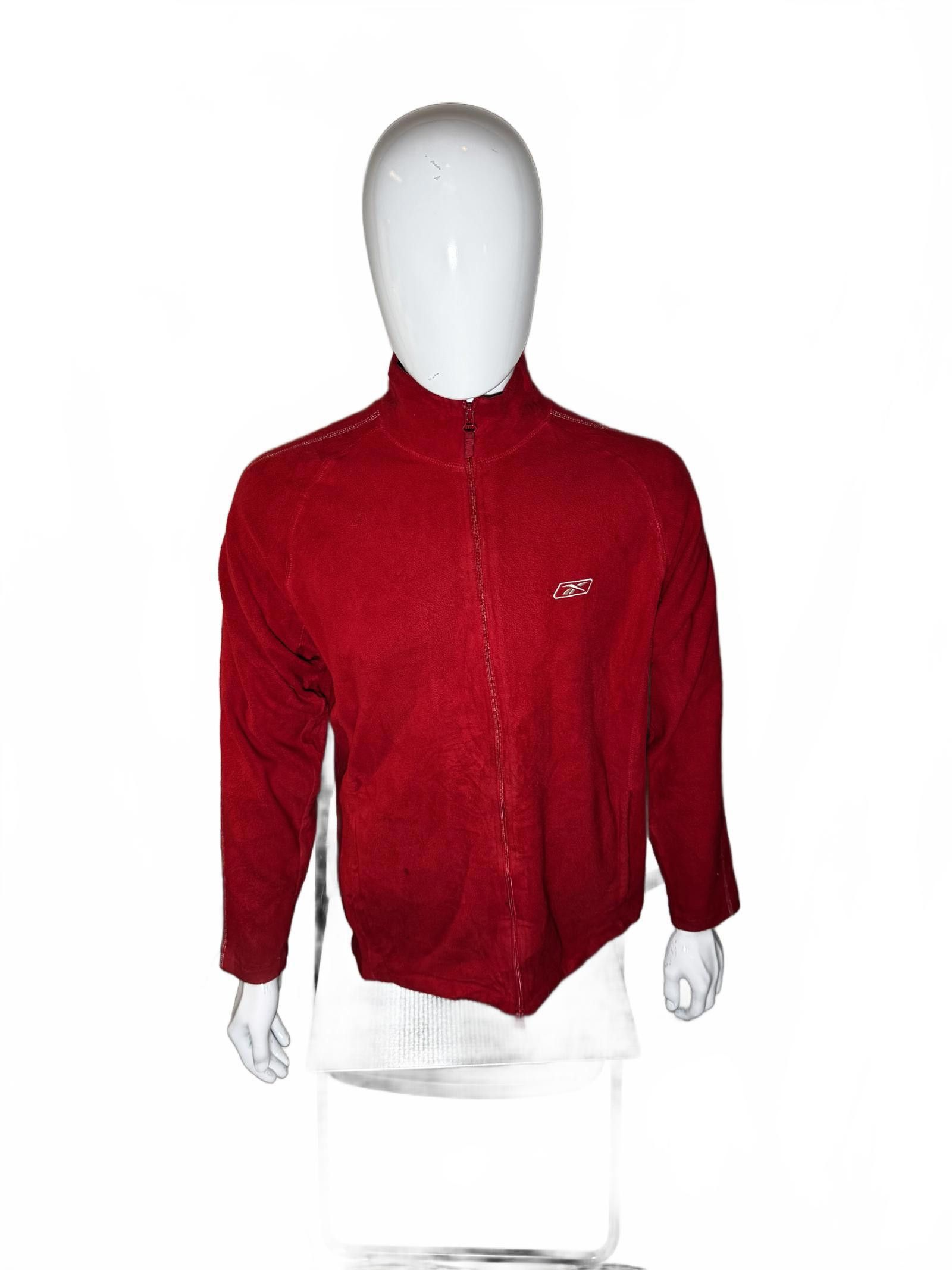 Reebok Reebok Red Fleece Zip-Up Jacket Size US M / EU 48-50 / 2 - 1 Thumbnail