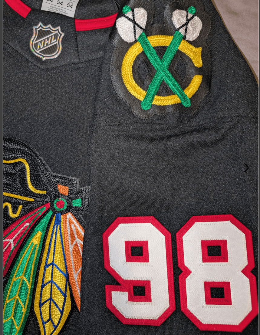 NHL Connor Bedard Chicago Blackhawks jersey Fanatics sz52 Size US L / EU 52-54 / 3 - 6 Thumbnail