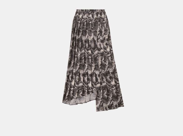 Dior o1w1db11225 421J47 Midi Skirt in Black Size 26" / US 2 / IT 38 - 1 Thumbnail
