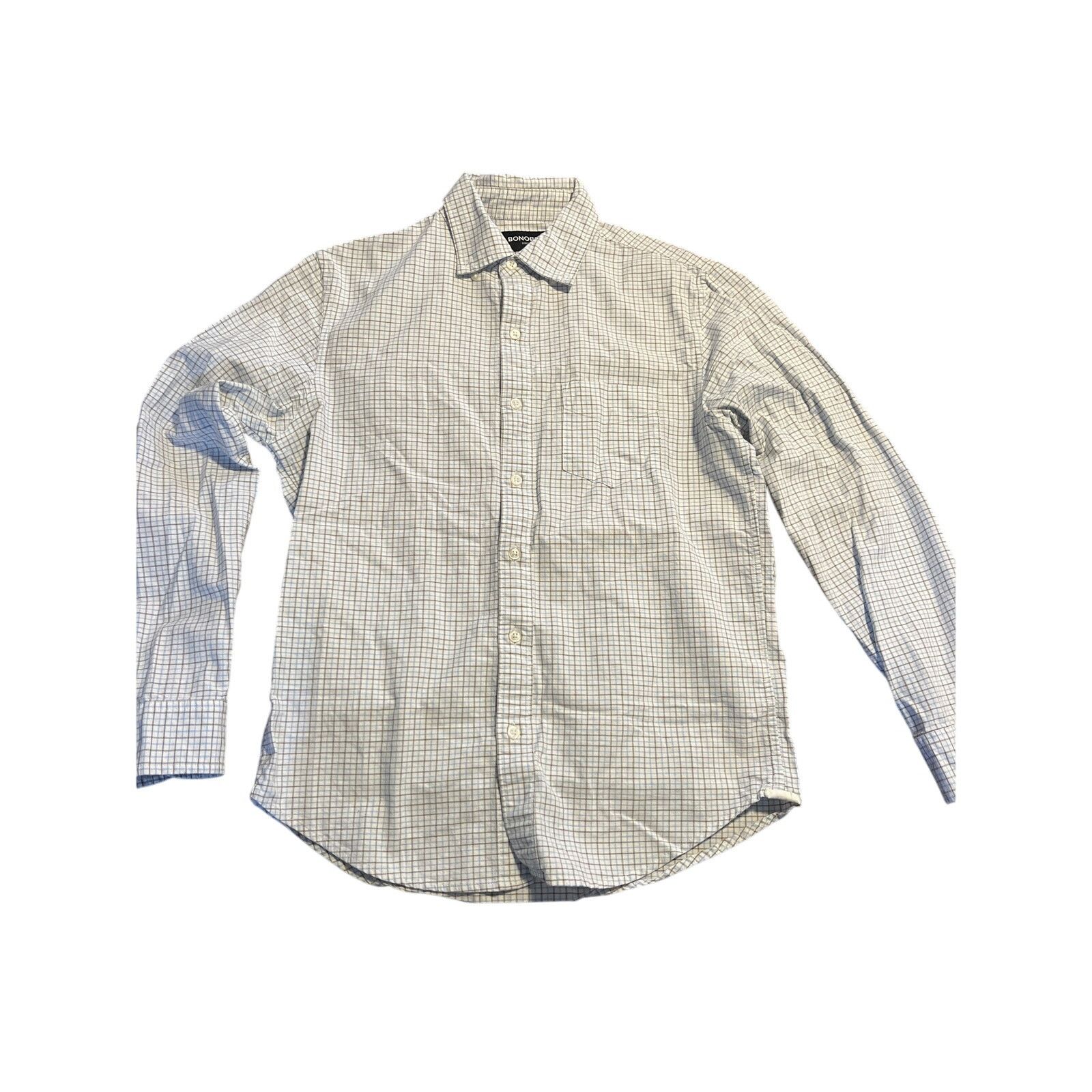 Bonobos Plaid Button up Long Sleeve shirt Small Stretch Standard Fit Size US S / EU 44-46 / 1 - 2 Thumbnail