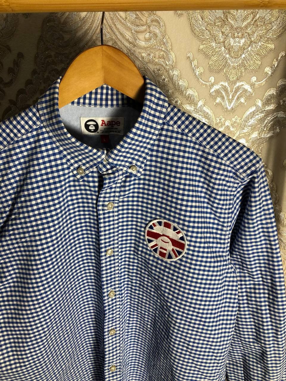 Aape BAPE BY A BATHING APE GREAT BRITAIN DESIGNER SHIRT CASUAL Size US L / EU 52-54 / 3 - 2 Thumbnail