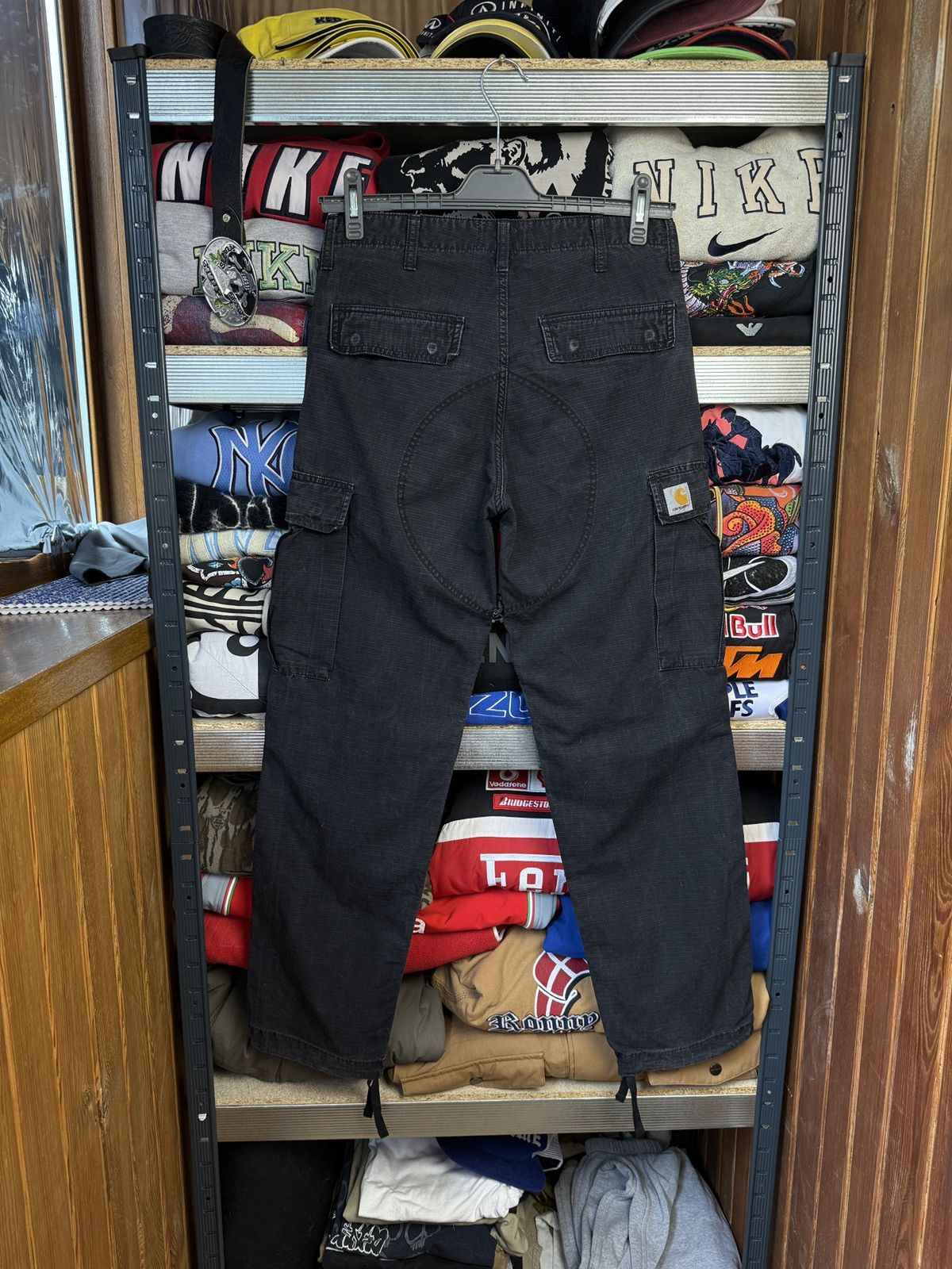 Carhartt Vintage Faded Carhartt Cargo Pants Black Size 29 Y2k Size US 29 - 1 Thumbnail