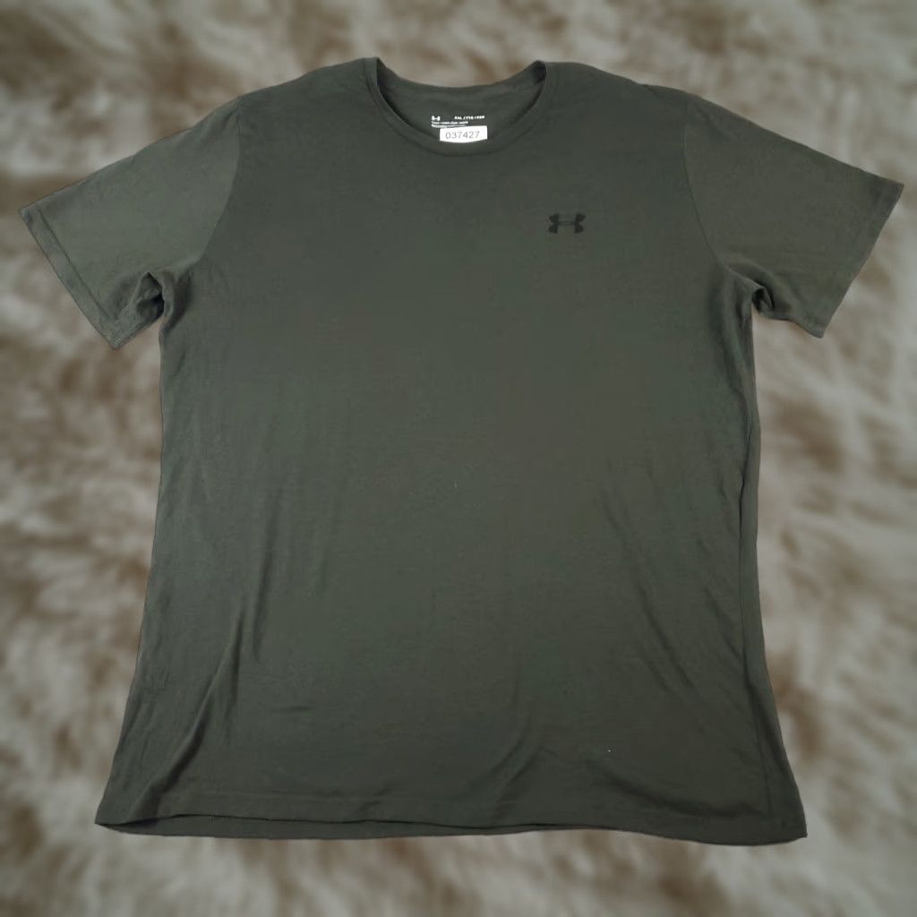 Under Armour Under Armour T Shirt Mens 2XL Green Activewear Short Sleeve Crew Neck Pullover Sports Logo Regular Fit Casual & Workout Size US XXL / EU 58 / 5 - 1 Thumbnail