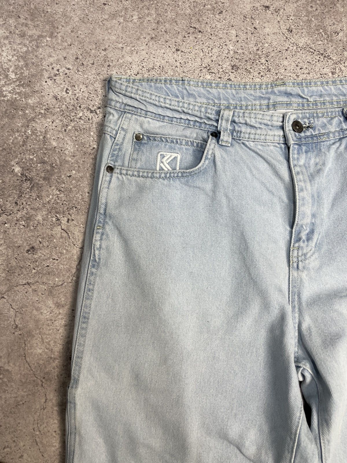 Karl Kani Vintage Distressed Karl Kani 00s Baggy Cargo Jeans Pants Size US 34 / EU 50 - 9 Thumbnail