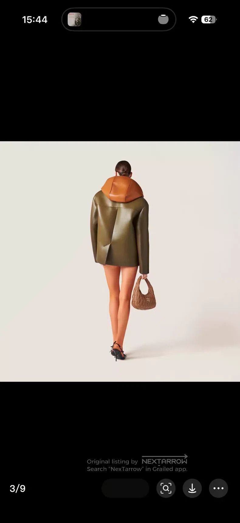 Miu Miu Miu Miu Leather Blazer Jacket Size US XS / EU 42 / 0 - 9 Thumbnail