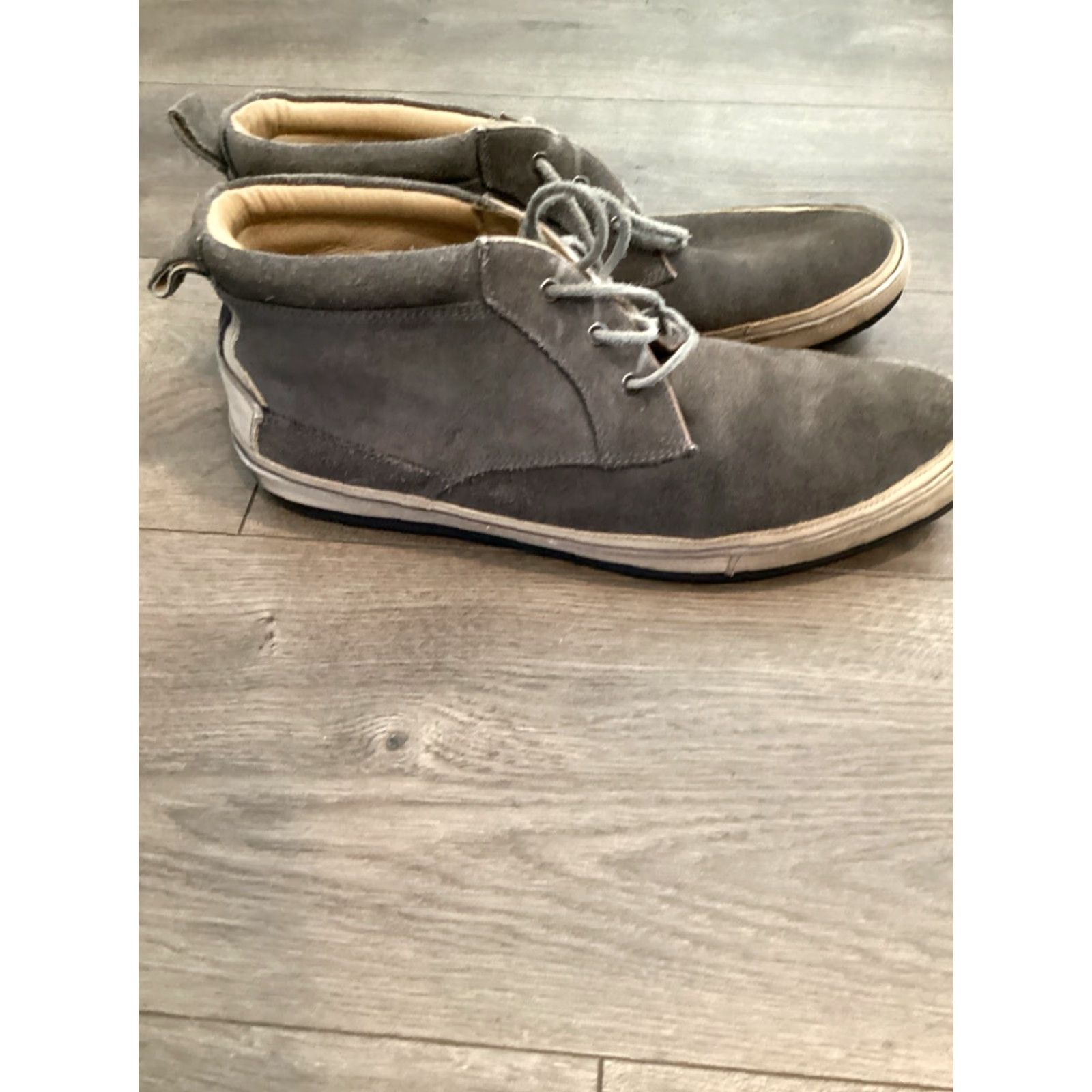 John Varvatos John Varvatos Star USA Mens Boots Suede Lace Up Ankle Gray Size 12 Size US 12 / EU 45 - 5 Thumbnail