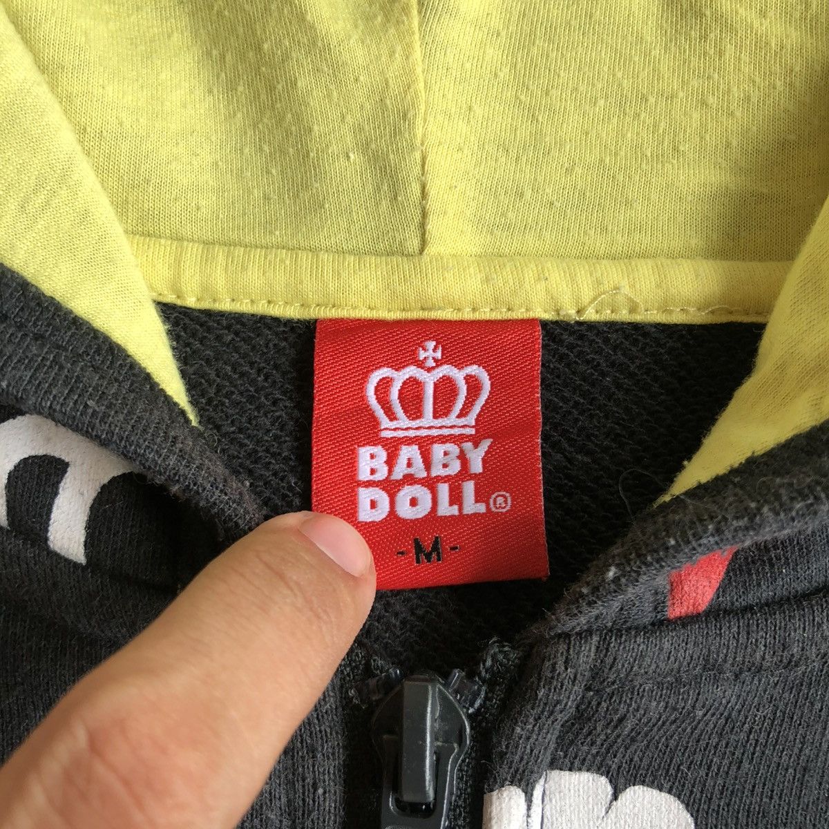 20471120 2000s Baby Doll All Over Print Logo Ziphoodie Black Lgb Size US M / EU 48-50 / 2 - 14 Thumbnail
