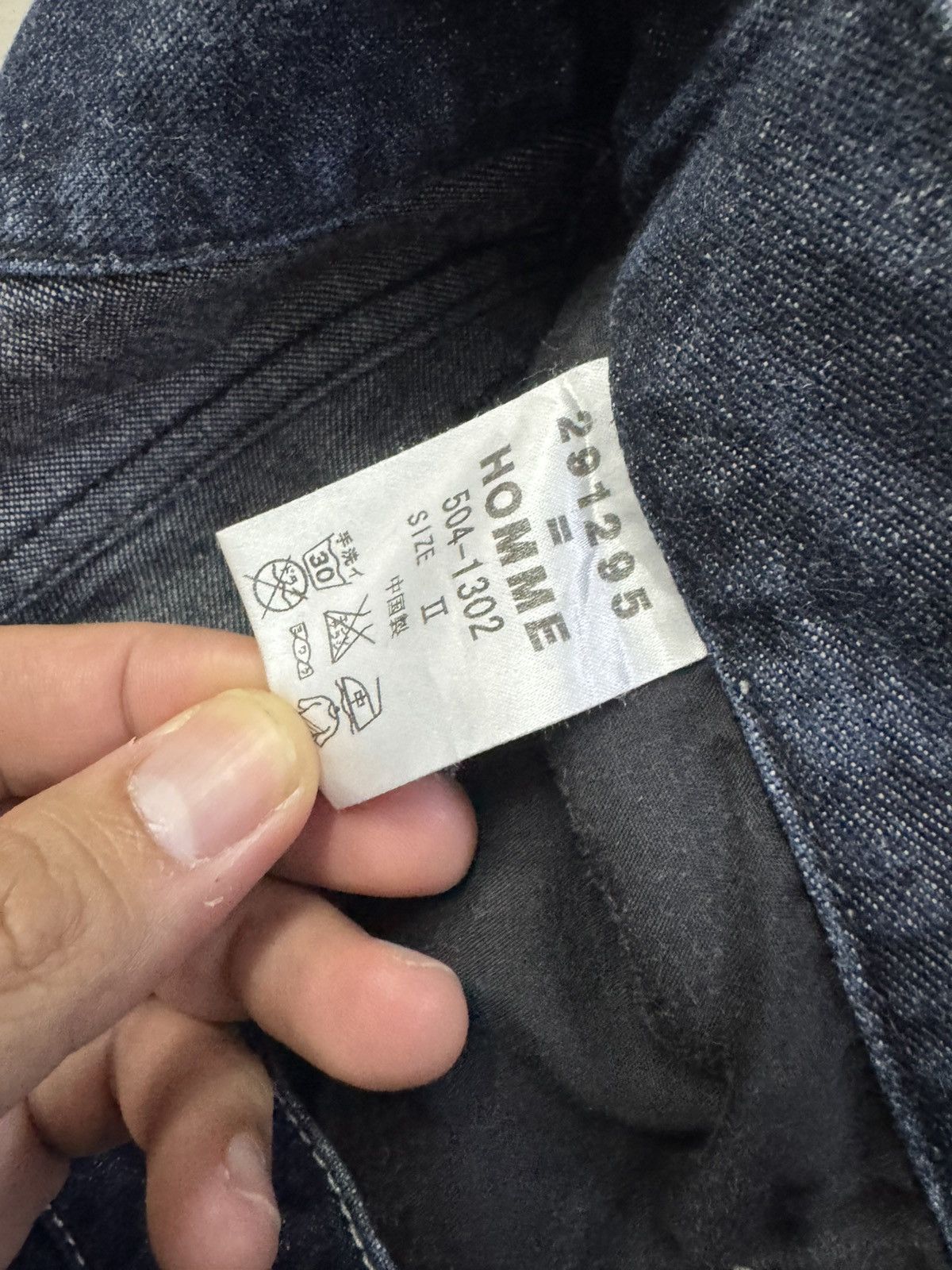 291295=Homme 291295 HOMME SPELLOUT THREE QUARTER DENIM PANTS Size US 32 / EU 48 - 4 Thumbnail