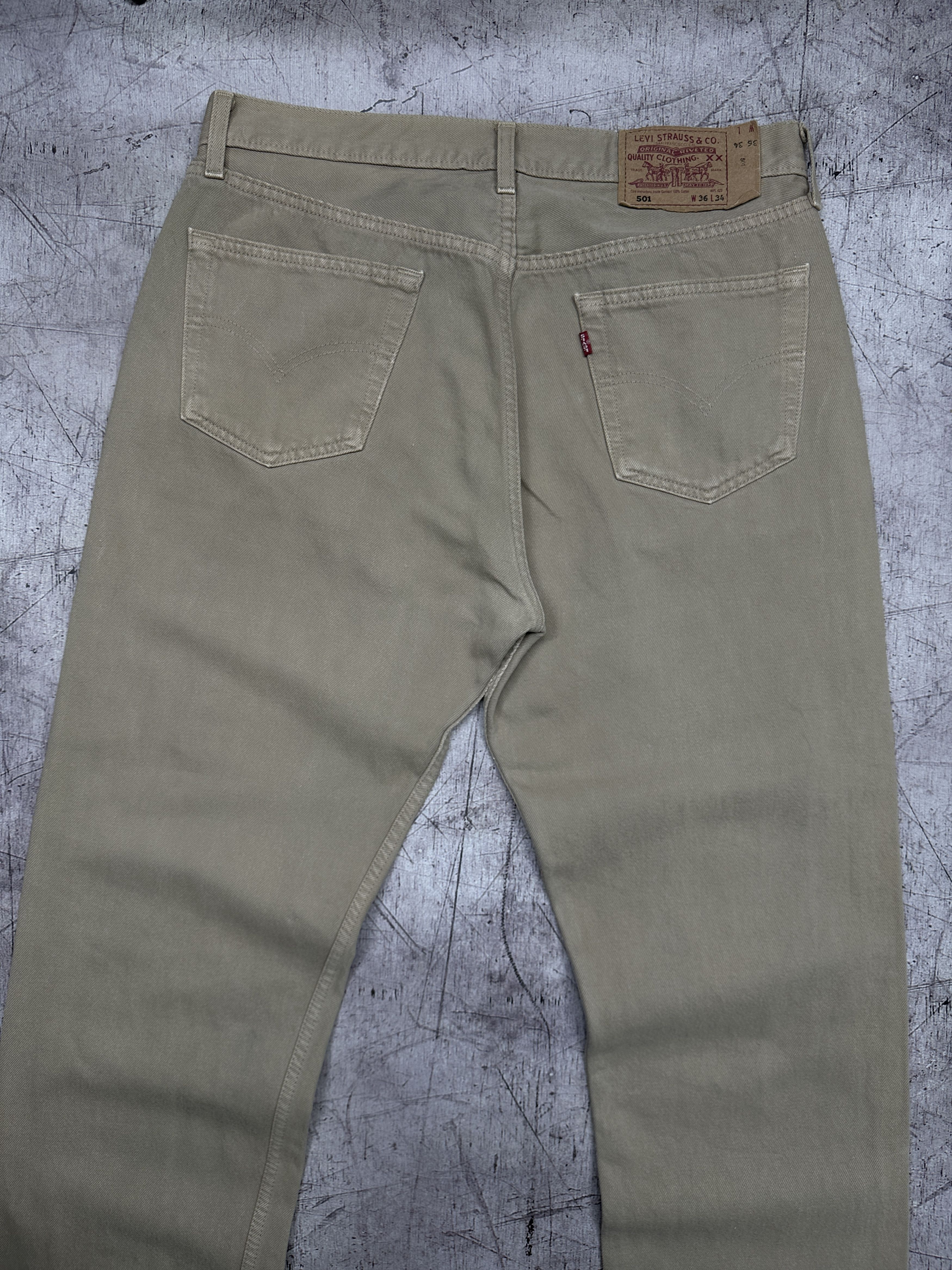 Levi's Levi's 501 Vintage Mens Denim Pants Jeans Size 36 x 34 Size US 36 / EU 52 - 2 Thumbnail