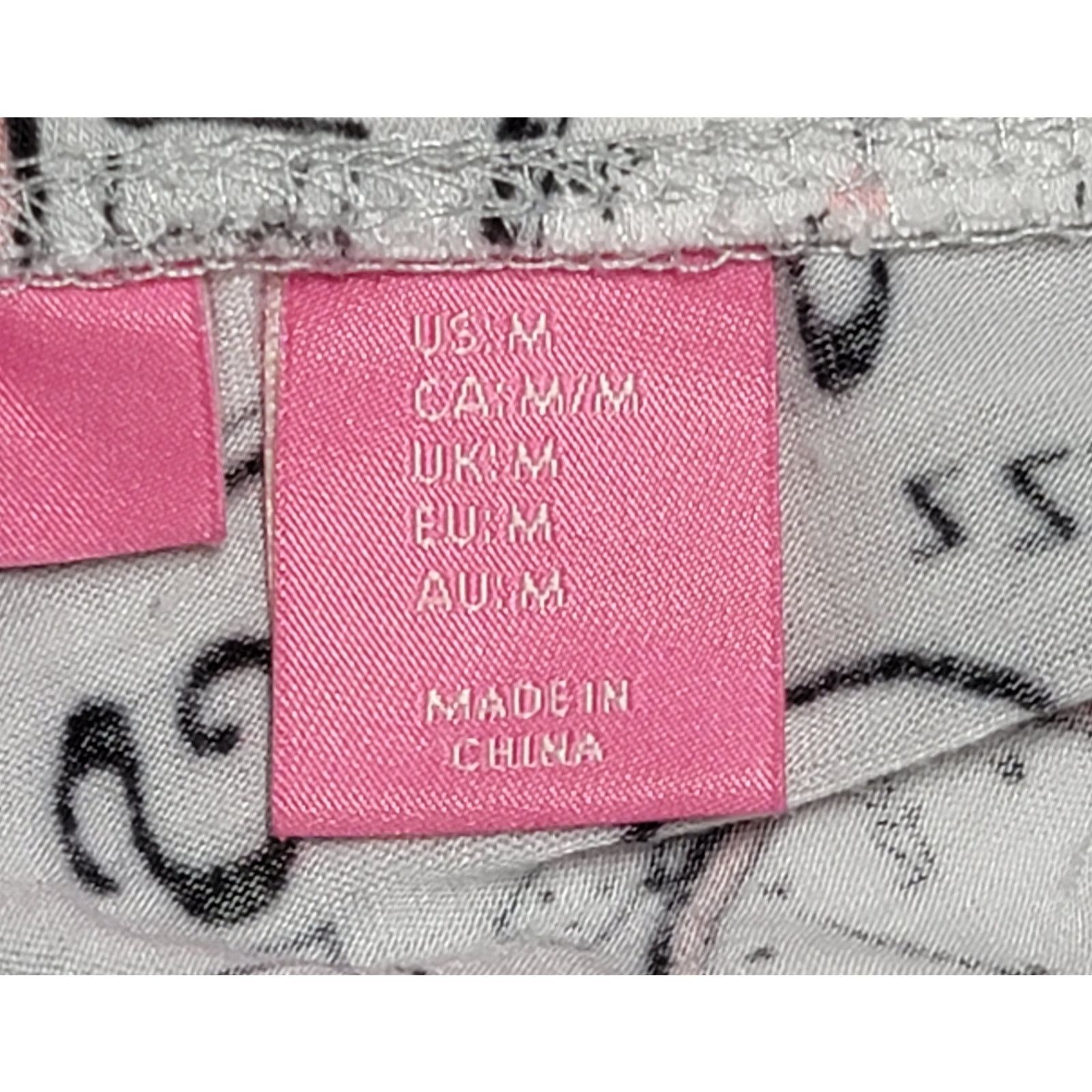 Isaac Mizrahi Isaac Mizrahi Gray Black Pink Clock Print PJ Bottoms Medium Size 30" / US 8 / IT 44 - 3 Thumbnail