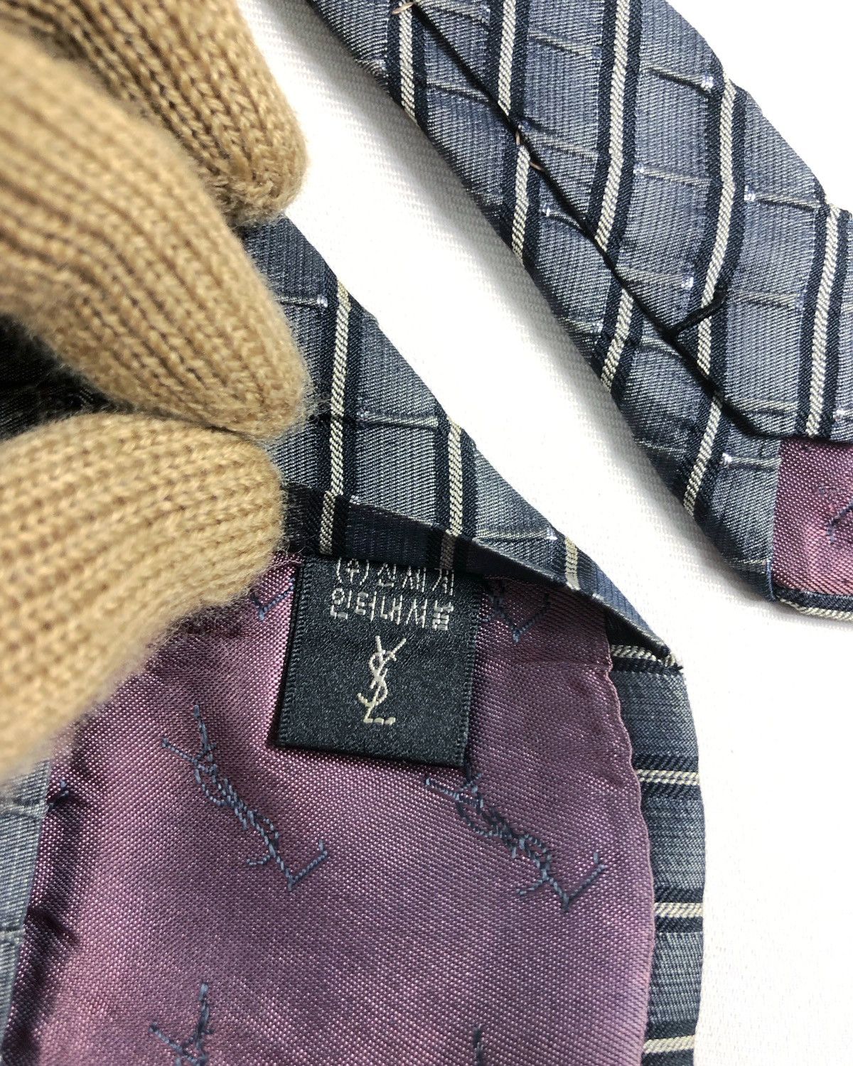 Yves Saint Laurent Rare Vintage Yves Saint Laurent YSL Silk Tie Size ONE SIZE - 7 Thumbnail