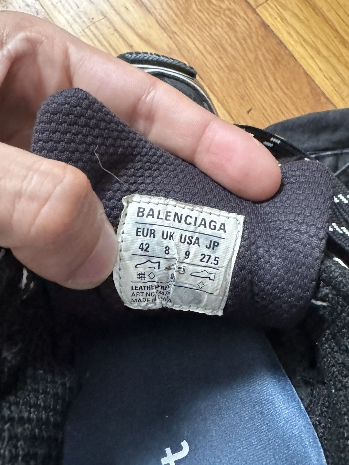 Balenciaga MEN'S 3XL SNEAKER IN BLACK Size US 9 / EU 42 - 12 Thumbnail