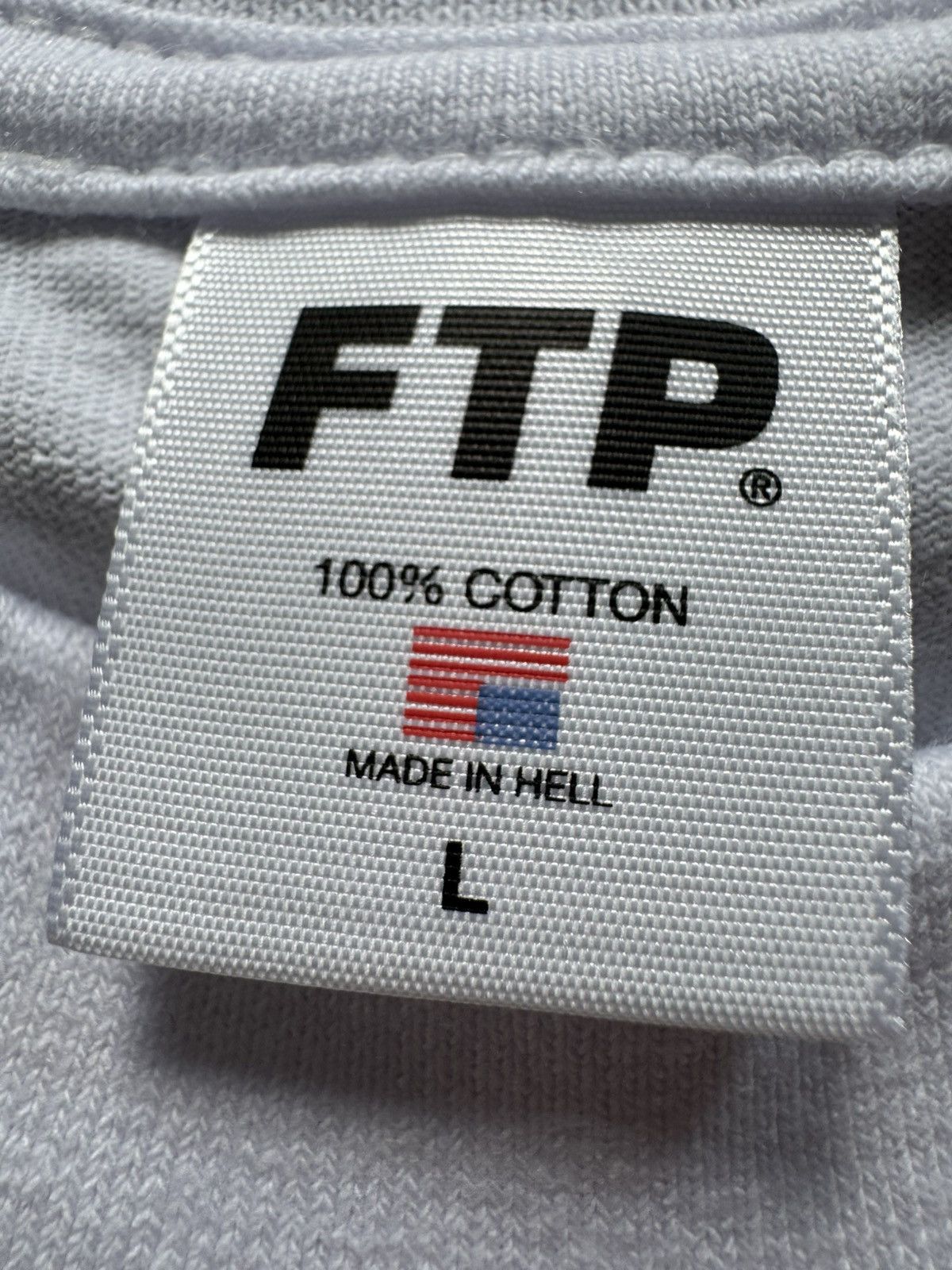 Fuck The Population FTP Grave Logo Tee White Size US L / EU 52-54 / 3 - 6 Thumbnail