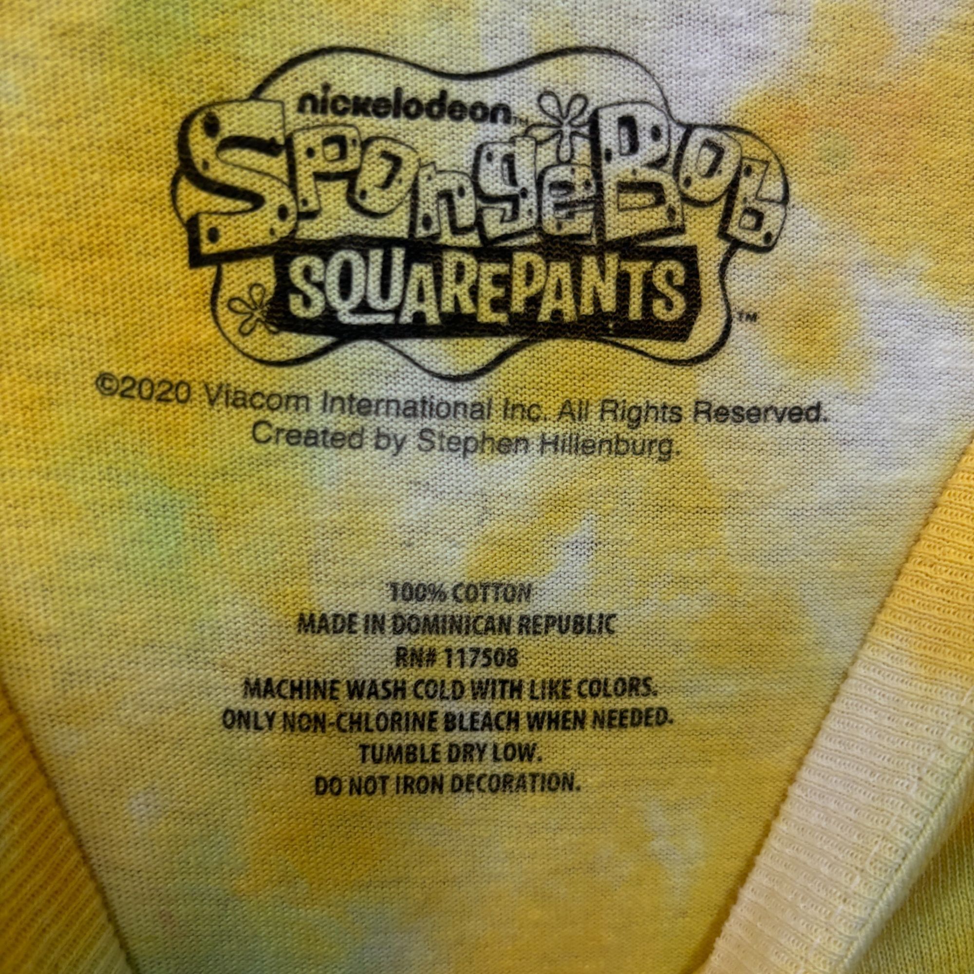 Nickelodeon Sponge Bob Nickelodeon Tie Dye Tshirt size XL Size US XL / EU 56 / 4 - 4 Thumbnail
