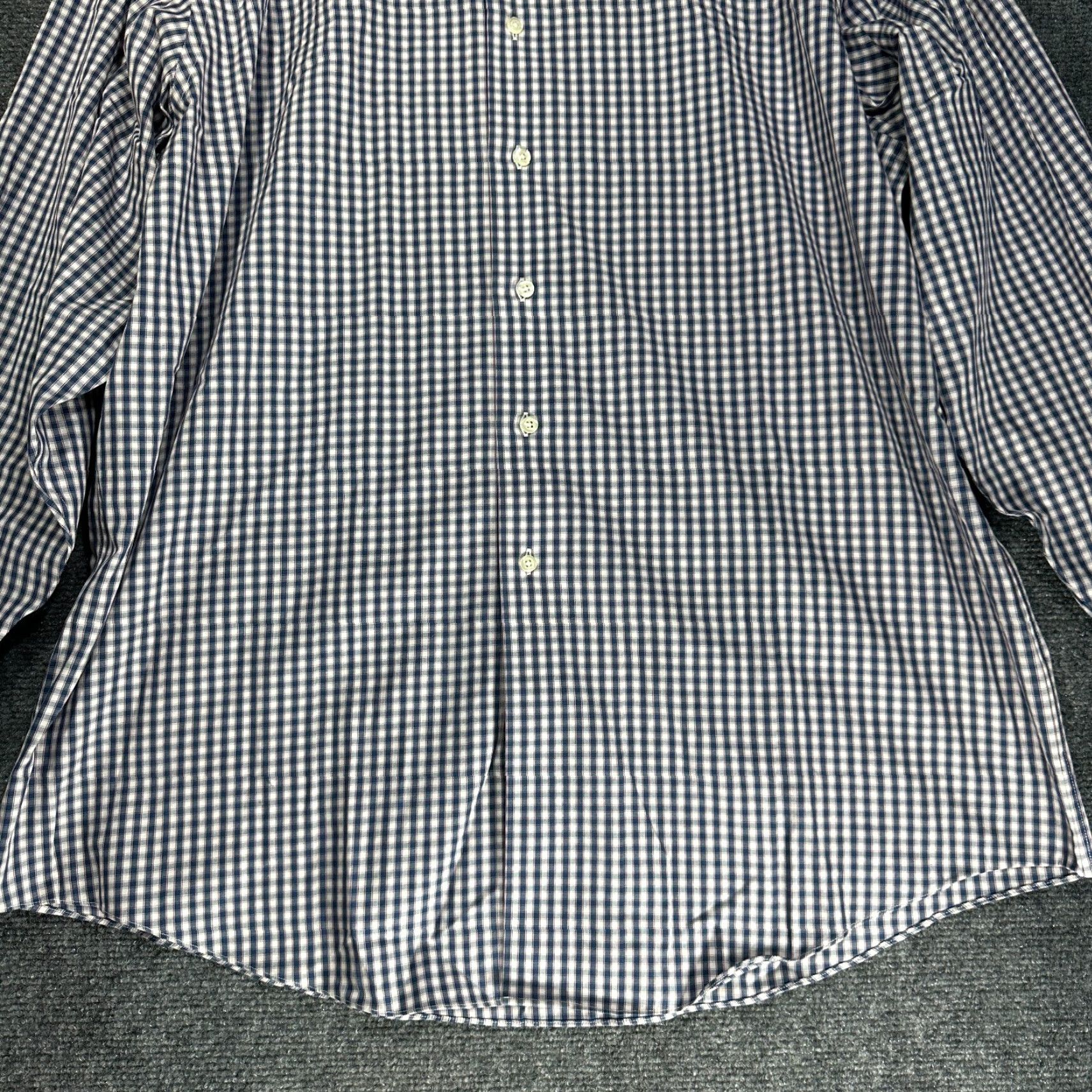 Brooks Brothers Brooks Brothers Shirt Mens 17 Madison Button Up Non Iron Blue Cotton Stretch Size US XL / EU 56 / 4 - 2 Thumbnail