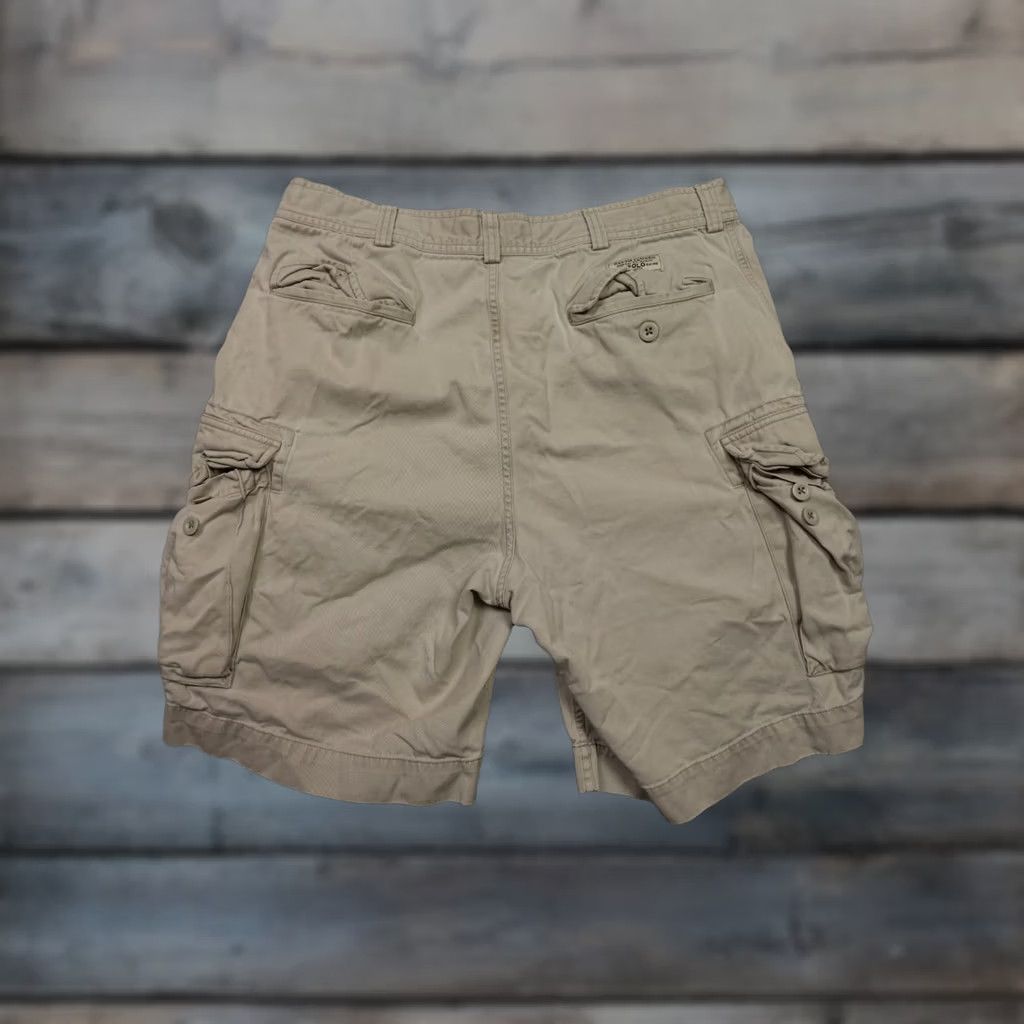Polo Ralph Lauren Polo Ralph Lauren Cargo Shorts Mens 35 Beige Baggy Loose Fit Retro Utility Shirt/Shorts Size US S / EU 44-46 / 1 - 1 Thumbnail