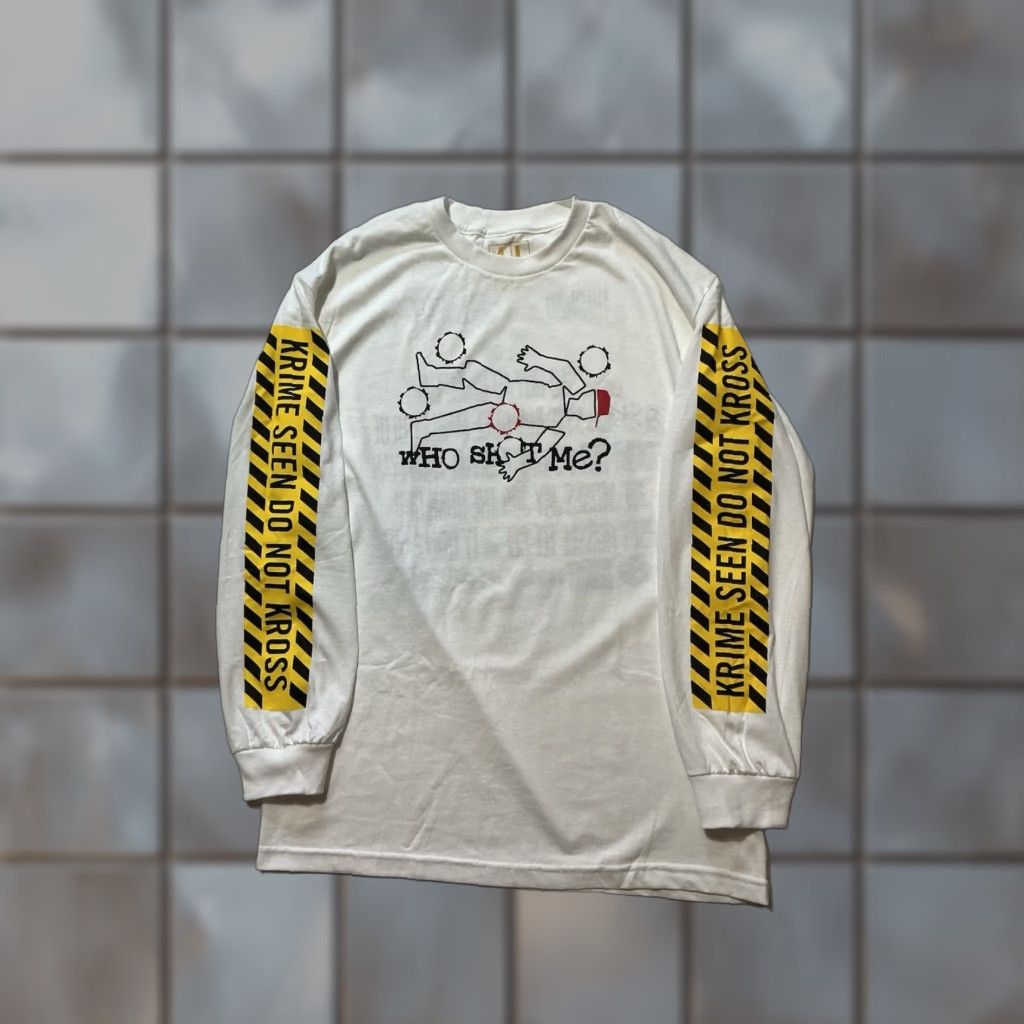 Vintage VINTAGE 4 Hunnid YG Still Brazy Who Shot Me Album Krime Seen Do Not Kross White L/S T-Shirt LG Mens Tee Regular Size L White Graphic shirt Size US L / EU 52-54 / 3 - 1 Thumbnail