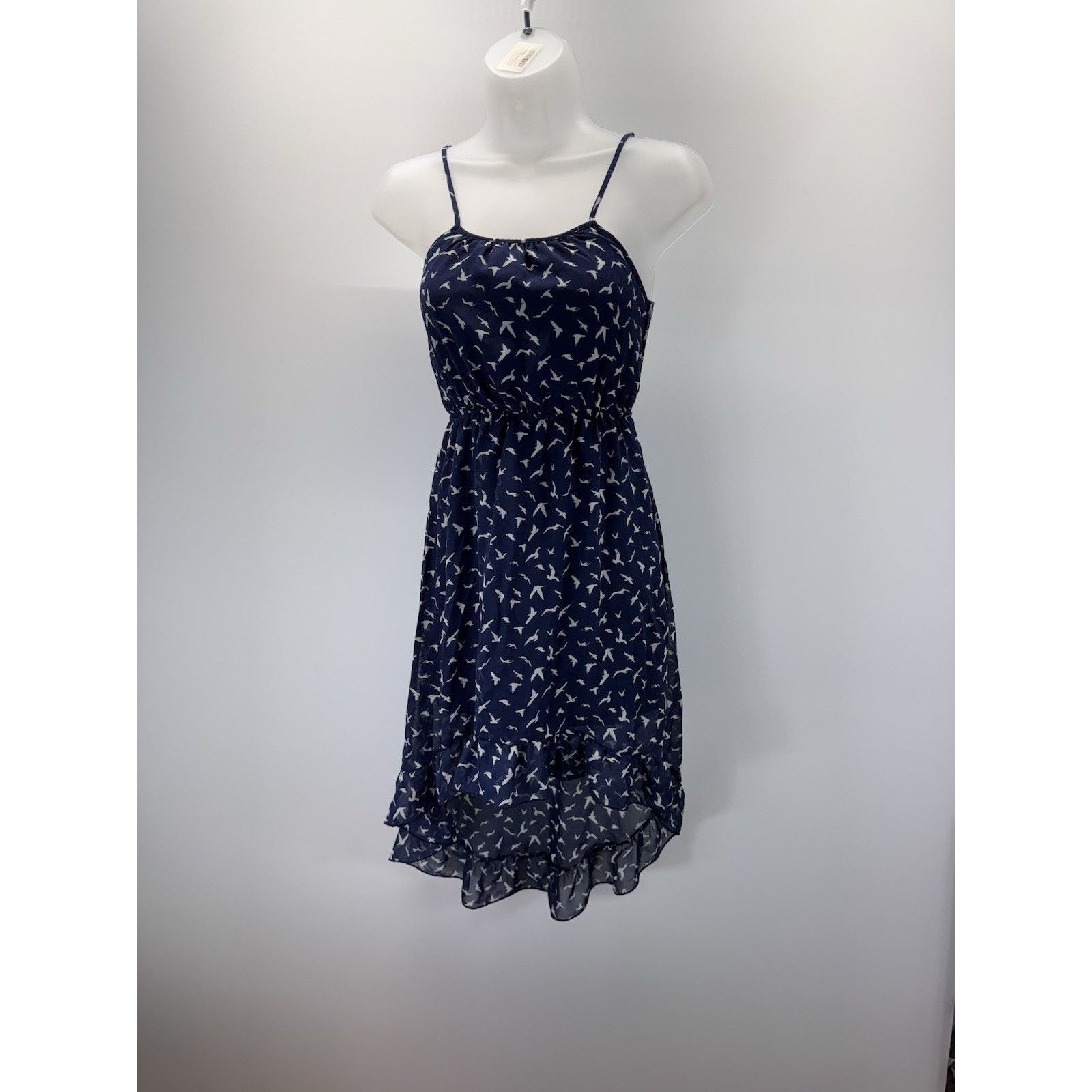 Other Fire Los Angeles Dress Women's Small Navy Blue Birds Size S / US 4 / IT 40 - 1 Thumbnail