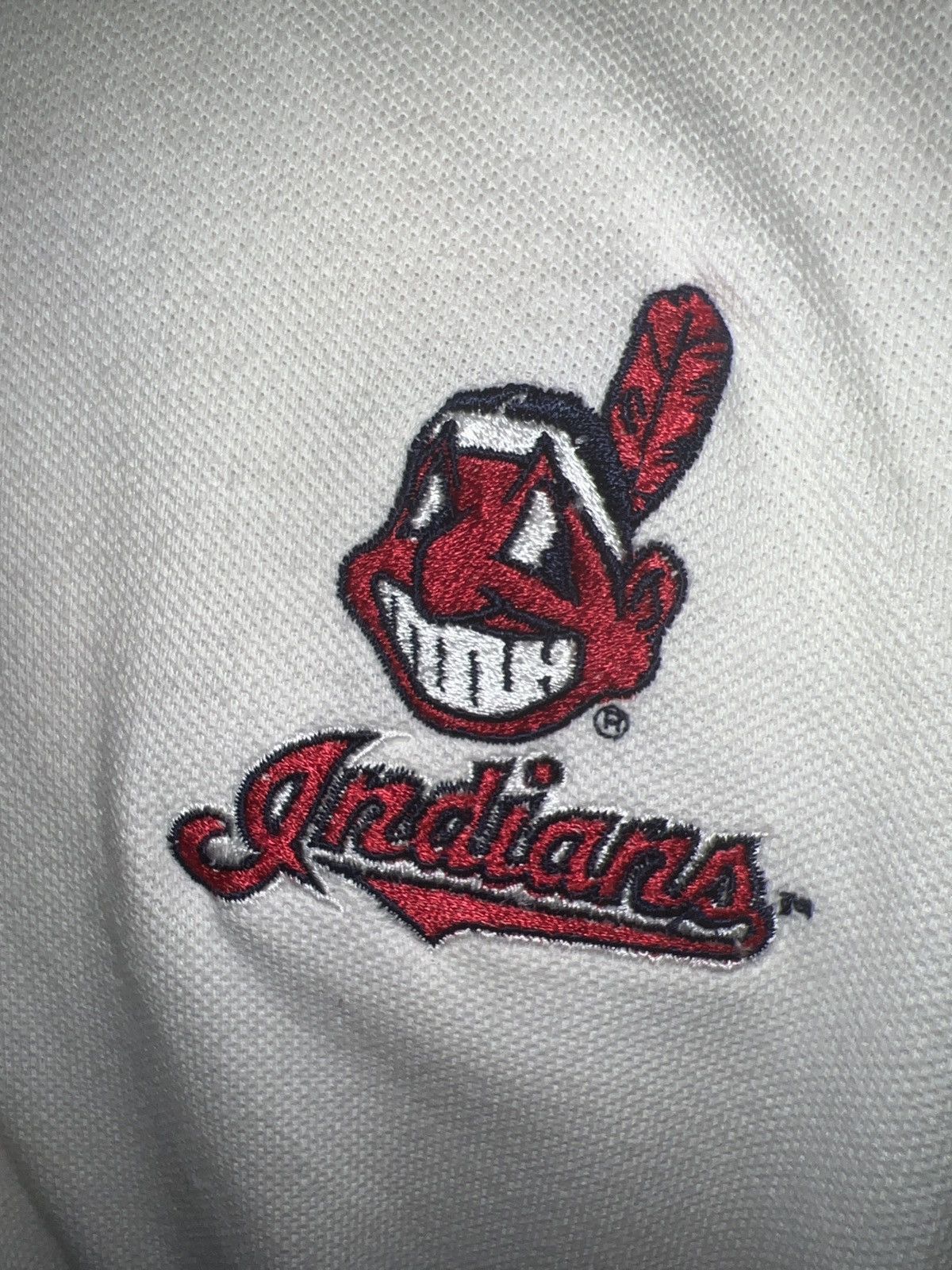 Antigua Antigua Cleveland Indians LS Polo Size US XXL / EU 58 / 5 - 3 Thumbnail